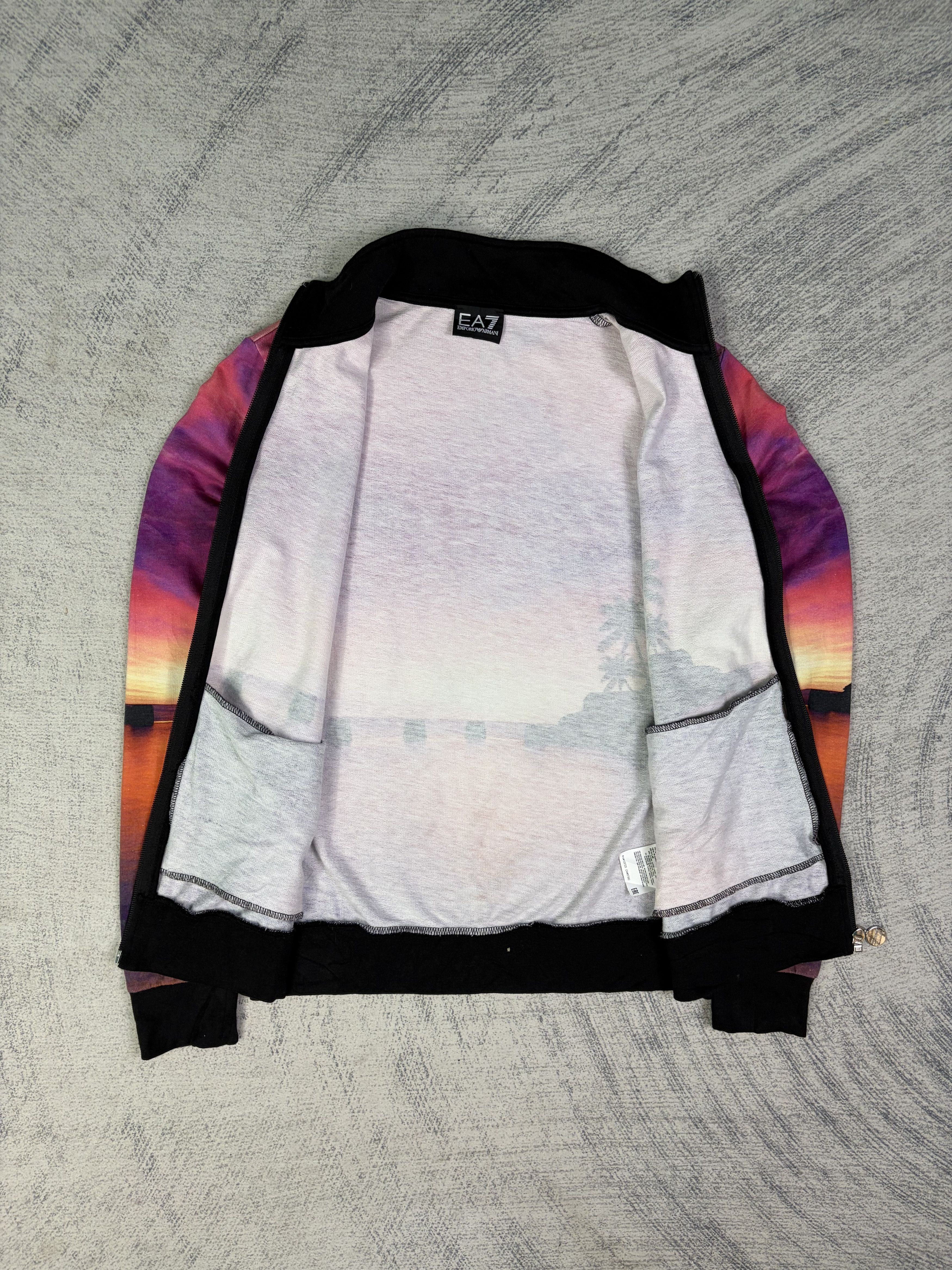 Emporio Armani EA7 Panoramic Scenic Zip Up Sweater Made in Peru Small Size Size US S / EU 44-46 / 1 - 15 Thumbnail