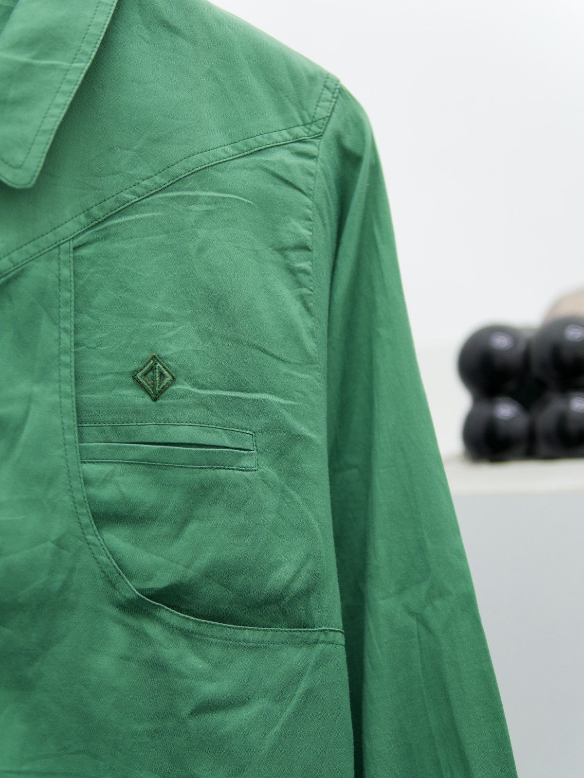 Christian Dior Monsieur Vintage Christian Dior Sport Green Blouses Original Luxury Size M / US 6-8 / IT 42-44 - 3 Thumbnail
