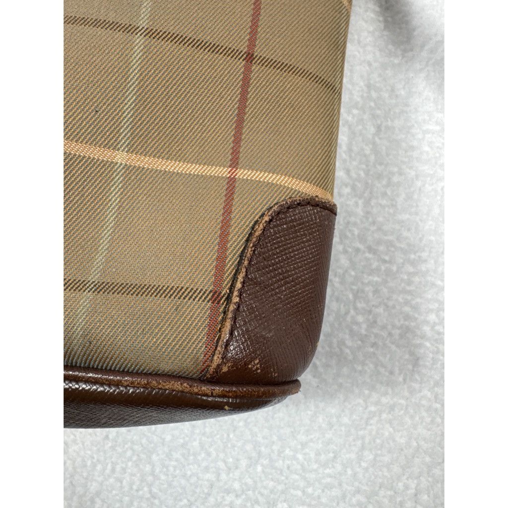 Burberry Vintage Burberrys Clutch Cosmetic Bag Check 9.5”x6”x2” Size ONE SIZE - 9 Thumbnail