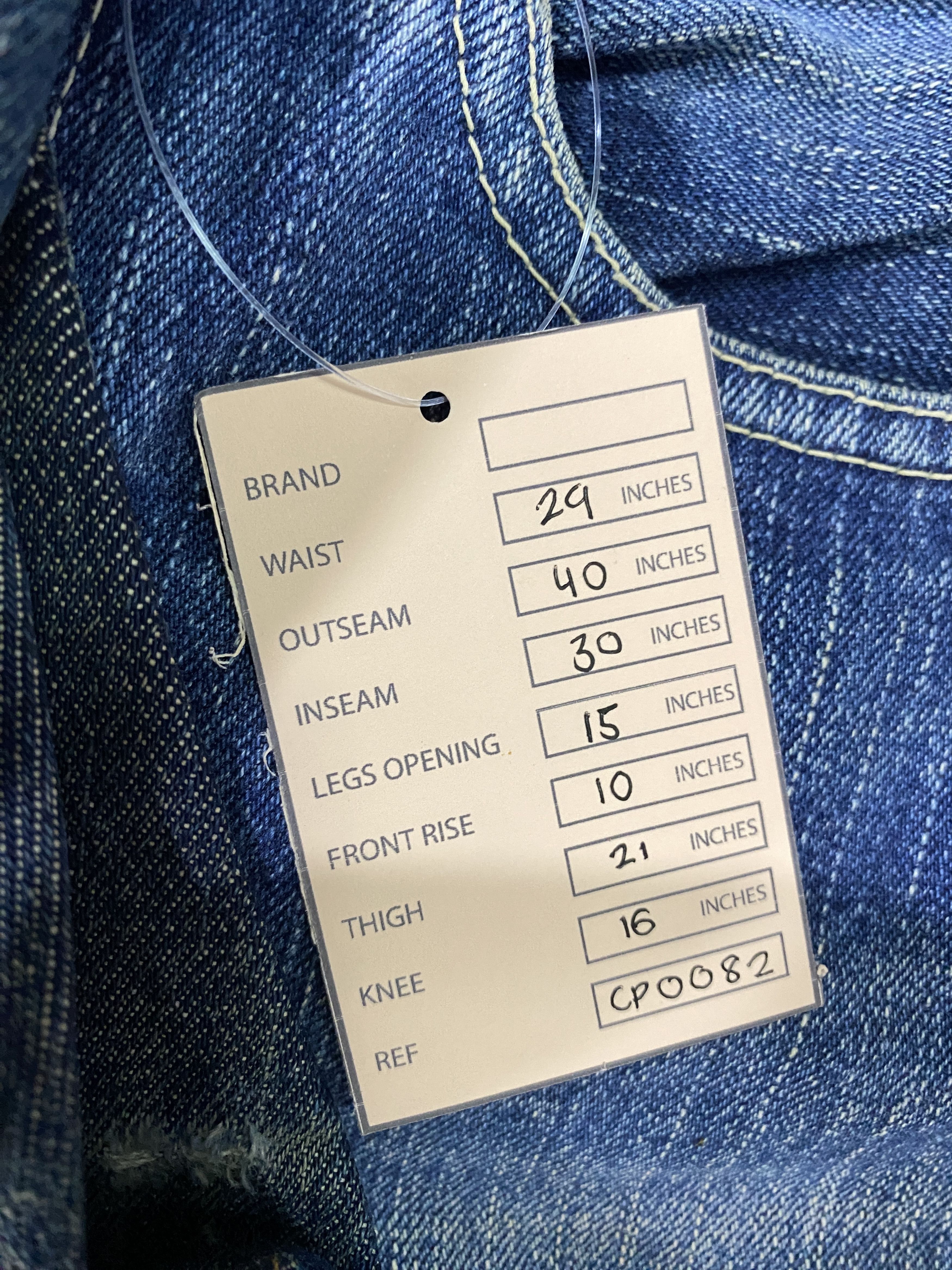 Eternal 💢 Selvedge Vintage Eternal Faded Distressed Jeans CP0082 Size US 29 - 16 Thumbnail
