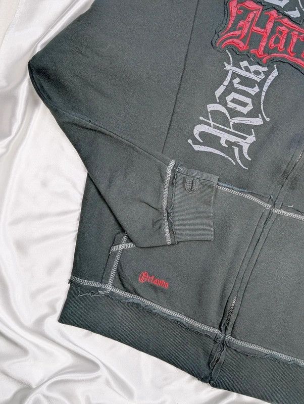 Hard Rock Cafe Rare Vintage Zip Hoodie Hard Rock Affliction opium y2k 90s Size US L / EU 52-54 / 3 - 6 Thumbnail