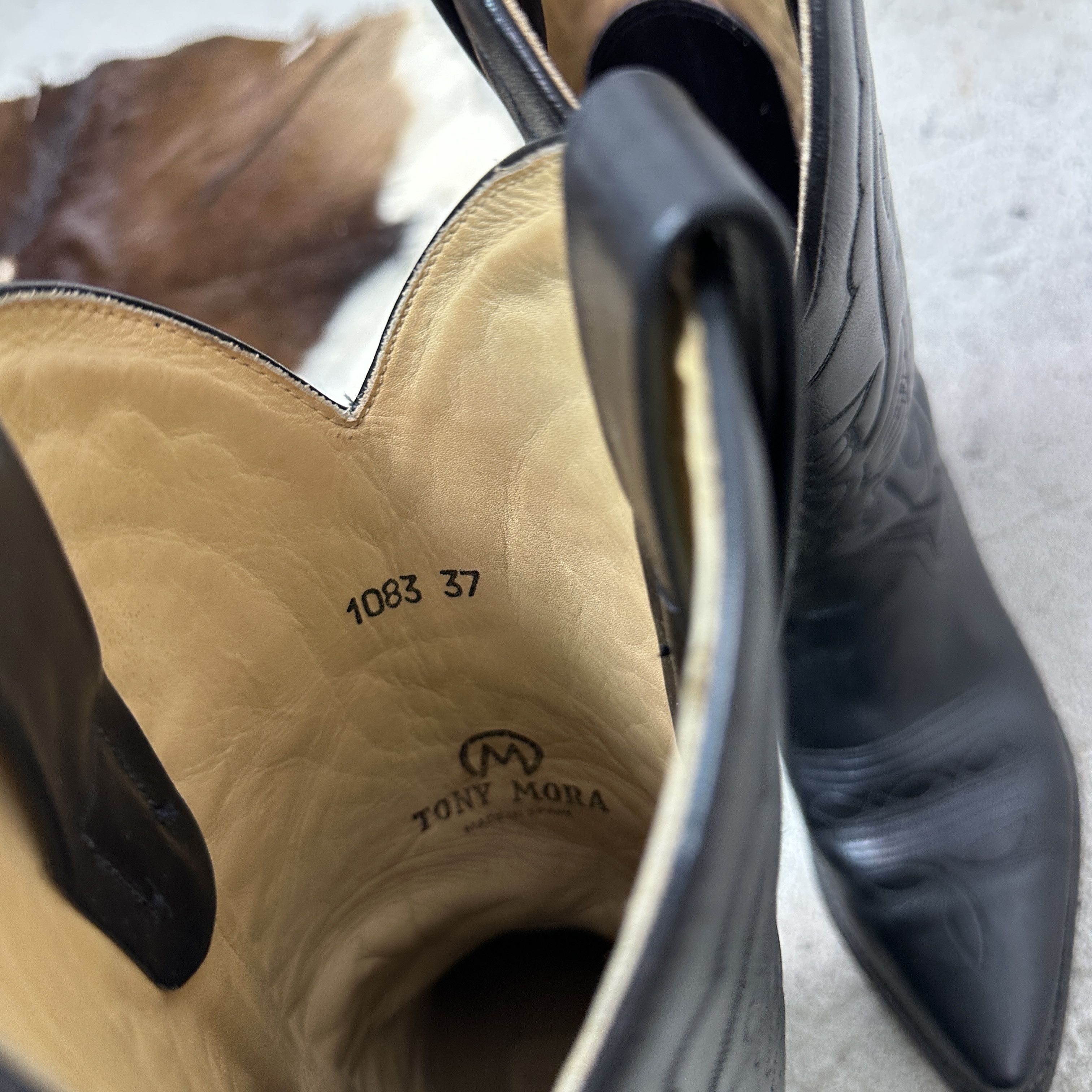 Vintage Vintage Leather Western Tony Mora Cowboy Boots Y2K Size US 7 / IT 37 - 11 Thumbnail