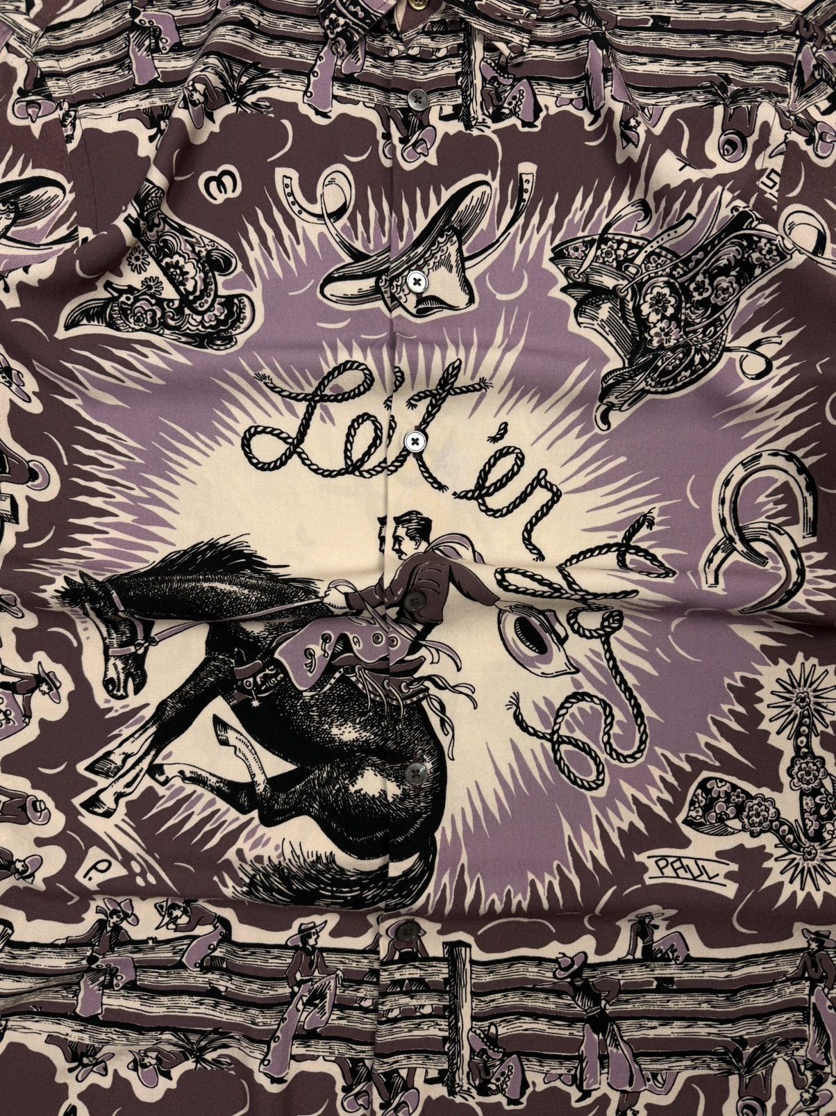 Paul Smith Paul Smith Wild West Rodeo Cowboy All Over Print Italy Size US M / EU 48-50 / 2 - 4 Thumbnail