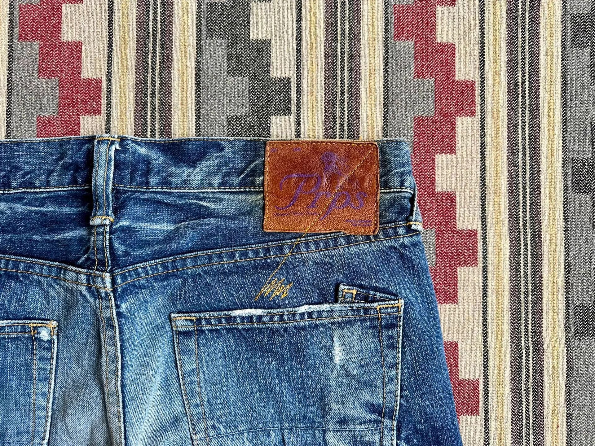 Prada Prps Purple Heavy Washed Catwhisker Slim Jeans Japan 32 Size US 32 / EU 48 - 4 Thumbnail
