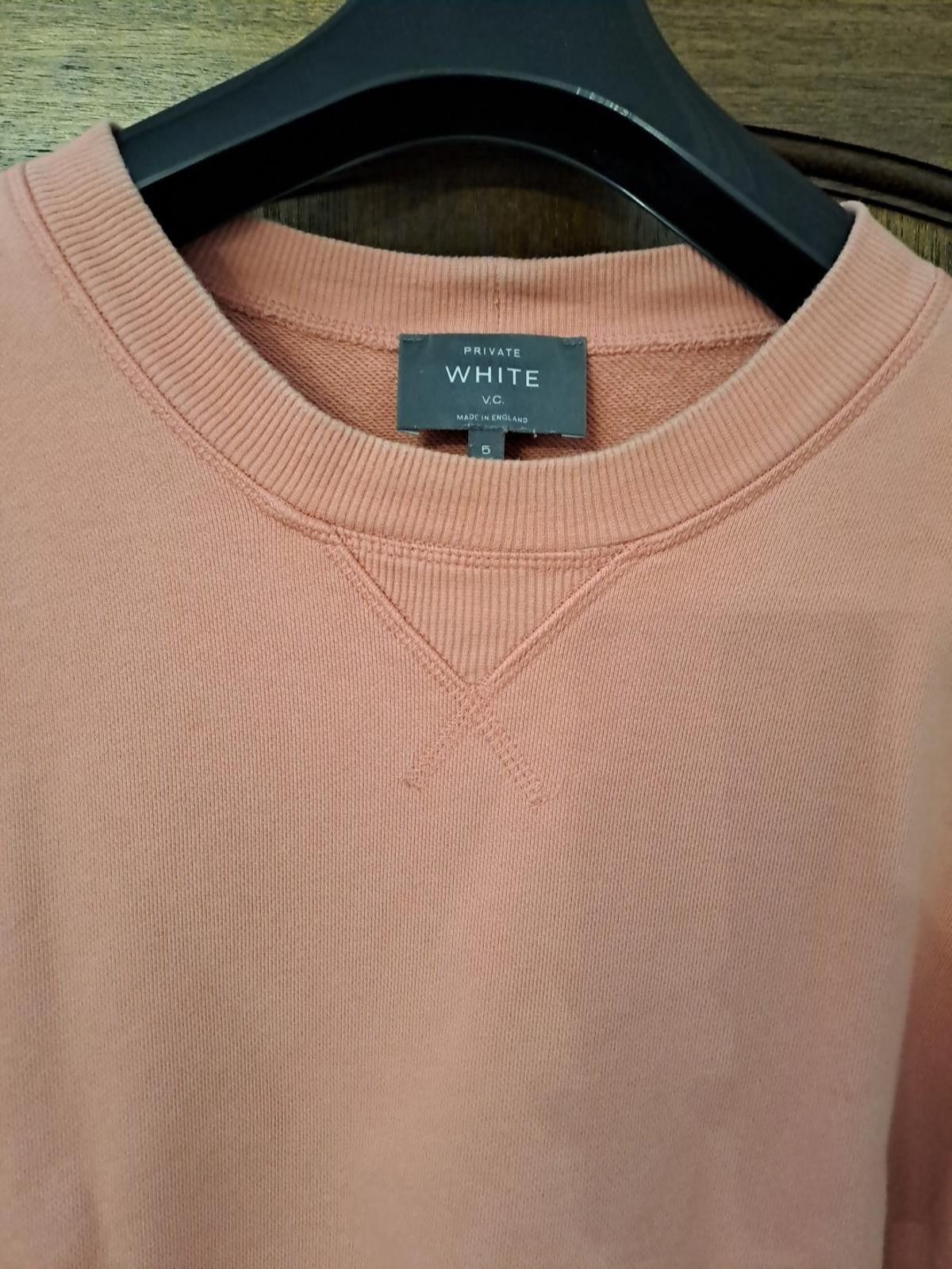 Private White V.C. Private White VC Mens Crew Sweatshirt Size 5 L Salmon Size US L / EU 52-54 / 3 - 4 Thumbnail