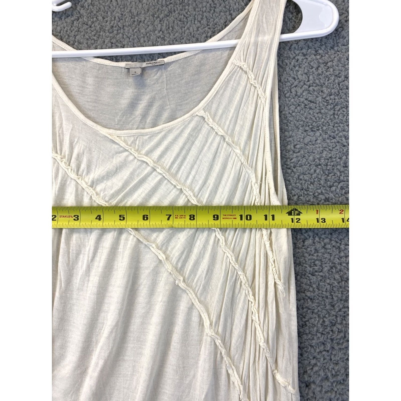 Vintage Halogen Tank Top Women’s Size S Cream Solid Knit Top Sleeveless Scoop Neck Cotton Spandex Cream Ivory Women S Size S Tank Top Size S / US 4 / IT 40 - 6 Thumbnail