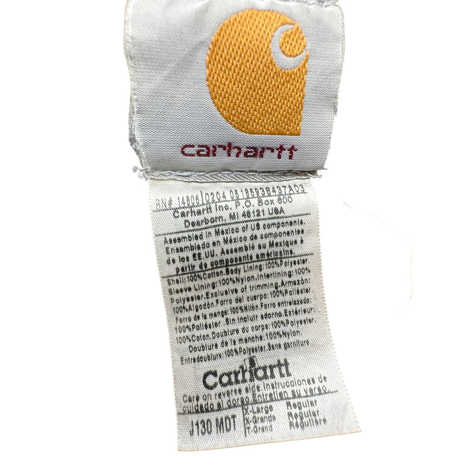 Carhartt VTG Carhartt J130 Sandstone Jacket XL Insulated Distressed Size US XL / EU 56 / 4 - 3 Thumbnail