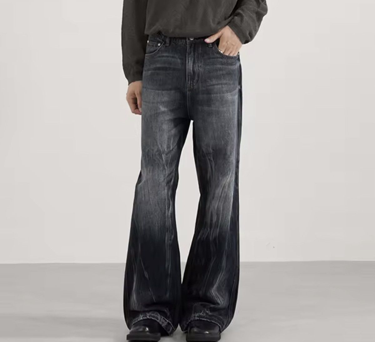 Japanese Brand Distressed Grunge Oversized Skate Pants Size US 27 - 3 Thumbnail