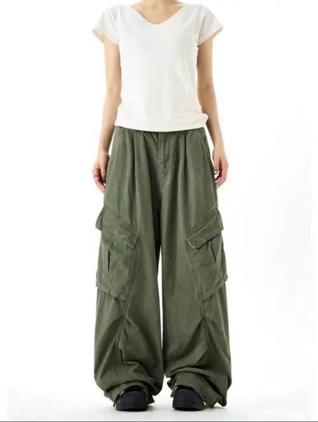 Japanese Brand Retro High Street Hip Hop Loose Wide Leg Casual Pants Size US 32 / EU 48 - 1 Thumbnail