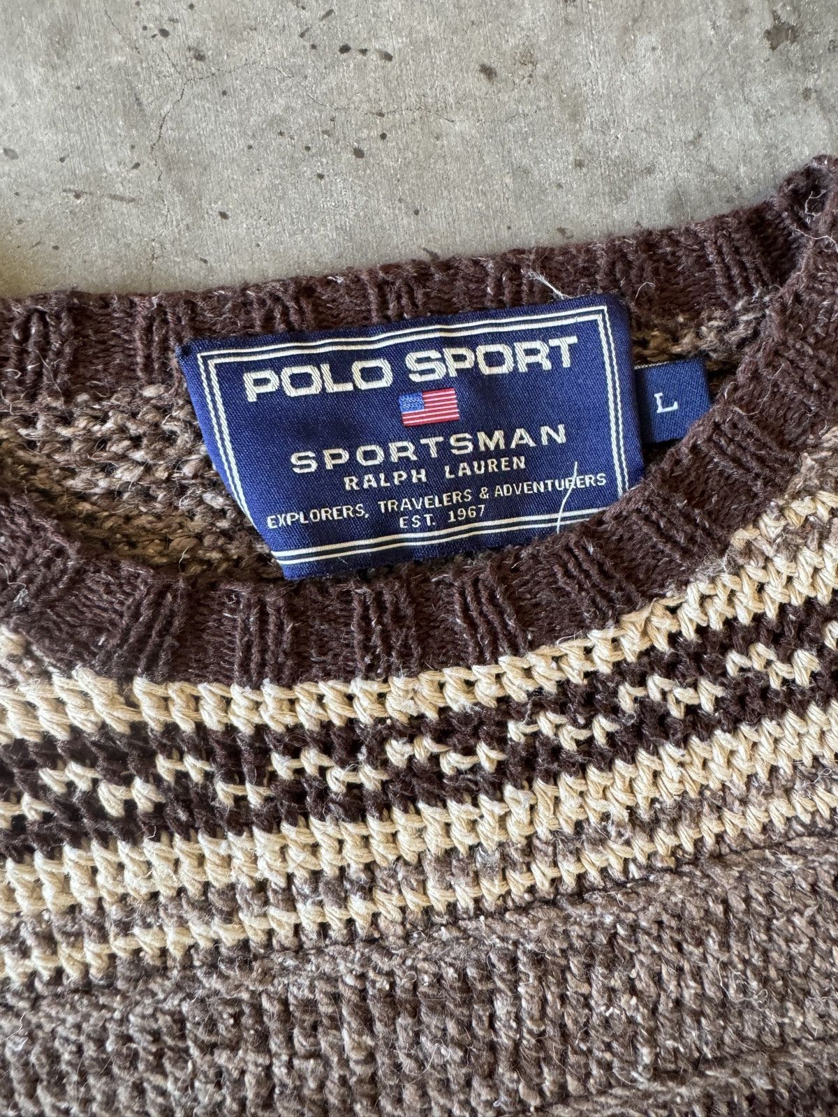 Polo Ralph Lauren POLO Ralph Lauren Hand Knit Southwestern Print Sweater Size US L / EU 52-54 / 3 - 5 Thumbnail