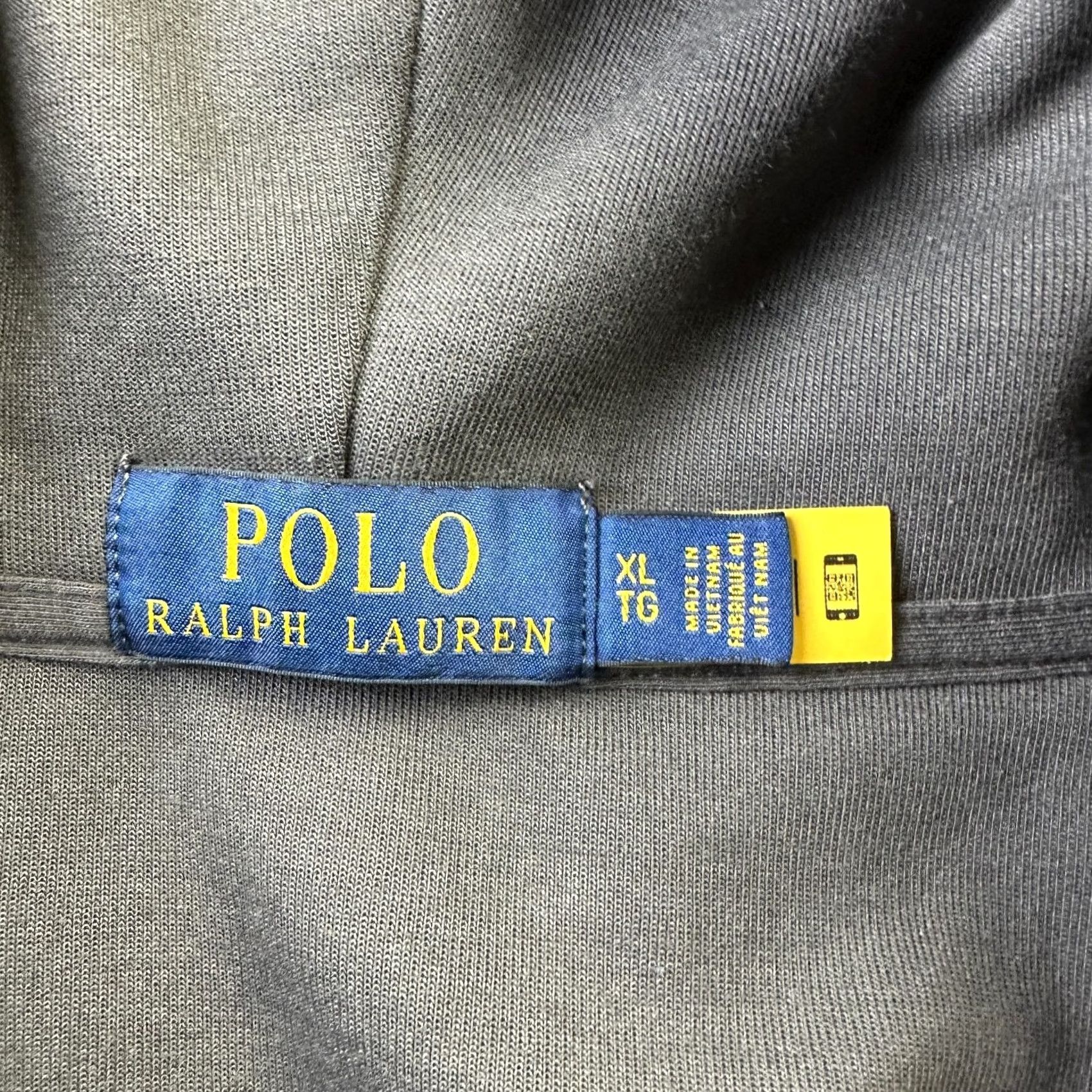 Polo Ralph Lauren Polo Ralph Lauren Hoodie Mens XL Gray Pony Double Knit Tech Fleece Full Zip Hooded Pockets Embroidered Logo Vintage: No Size US XL / EU 56 / 4 - 6 Thumbnail