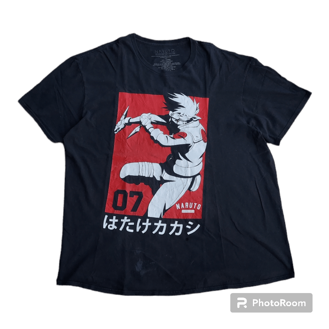Anime × Vintage 💥Naruto Shippuden Kakashi T Shirt Size US XXL / EU 58 / 5 - 1 Thumbnail
