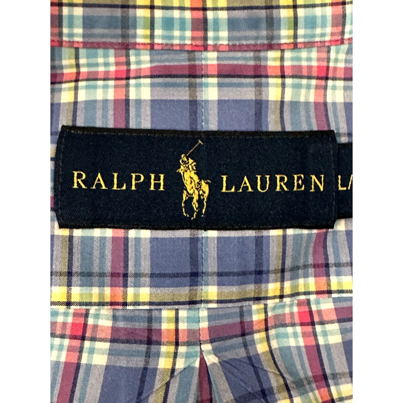 Ralph Lauren Ralph Lauren VTG Blue Multi Plaid Button Down Cotton Shirt L Size US L / EU 52-54 / 3 - 7 Thumbnail