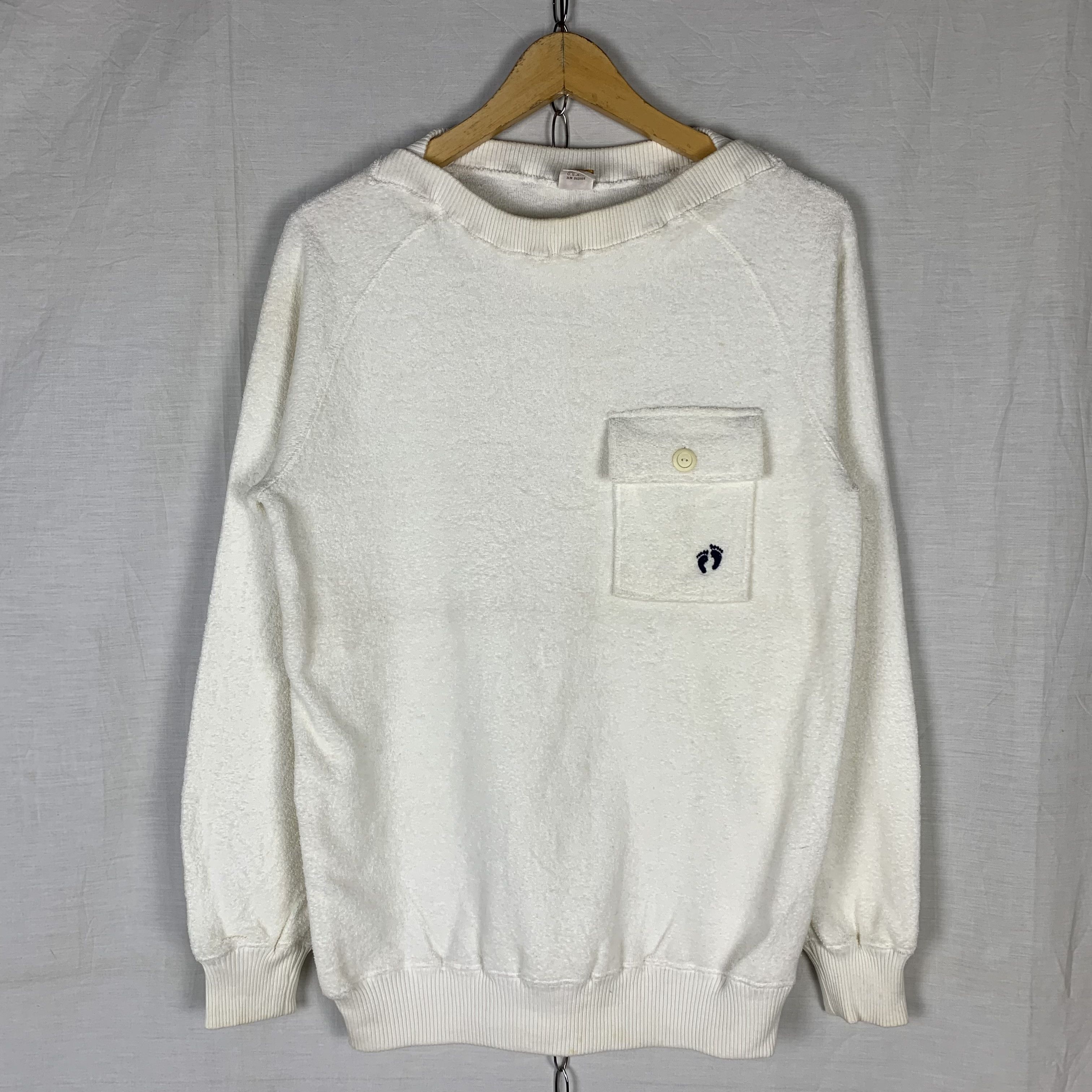 Hang Ten Vintage 90s Hang Ten Towel Sweatshirt Crewneck Size US M / EU 48-50 / 2 - 1 Thumbnail