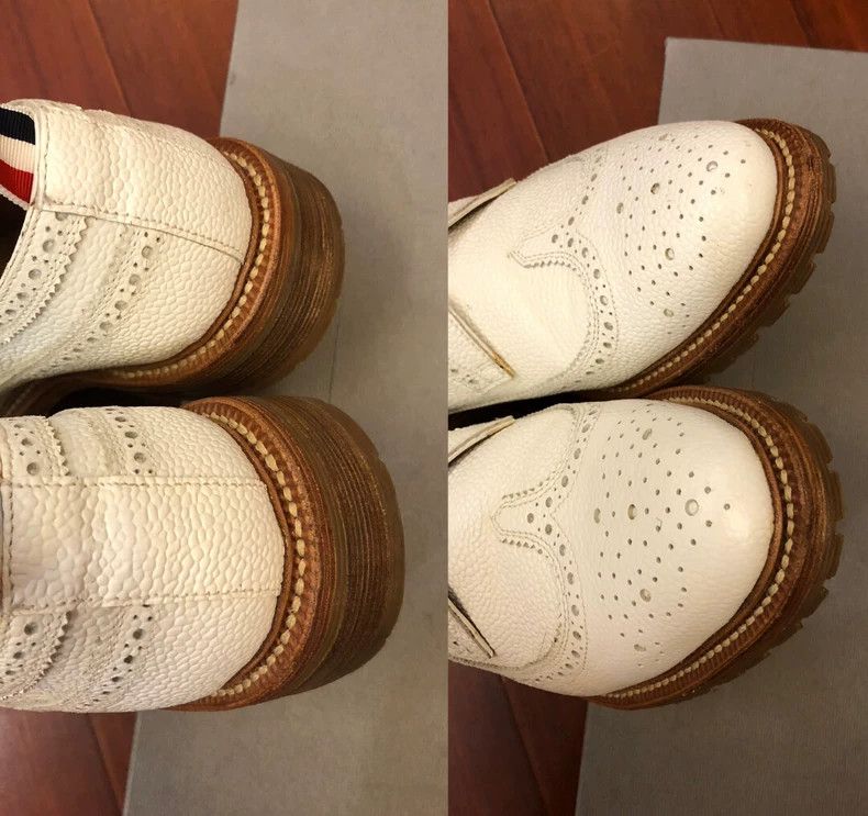 Thom Browne Thom Browne White carved leather shoes Size US 8 / EU 41 - 6 Thumbnail