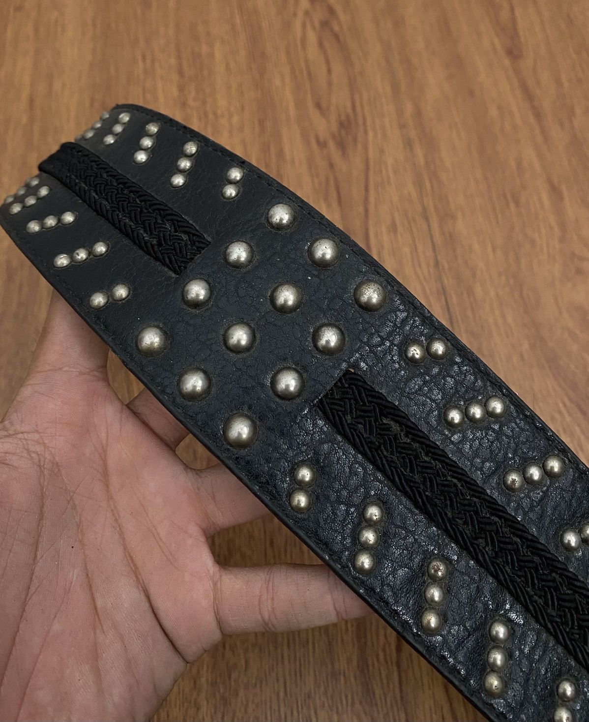 If Six Was Nine Studded double buckle belt Size ONE SIZE - 5 Thumbnail