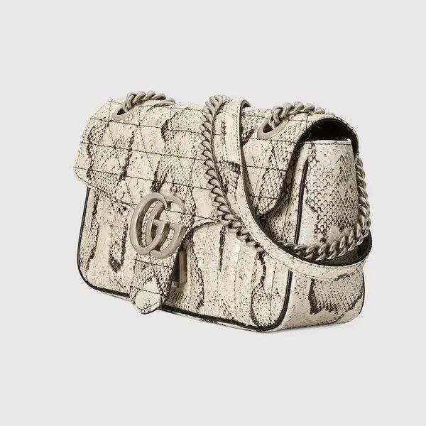 Gucci o1s1wg110225 Size: OS / Python Skin Shoulder Bag in Neutral Size ONE SIZE - 2 Thumbnail