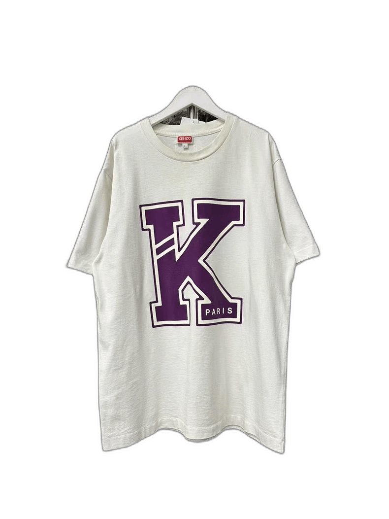 Kenzo Kenzo Short Sleeve T-Shirt with Purple Logo Size US L / EU 52-54 / 3 - 1 Thumbnail