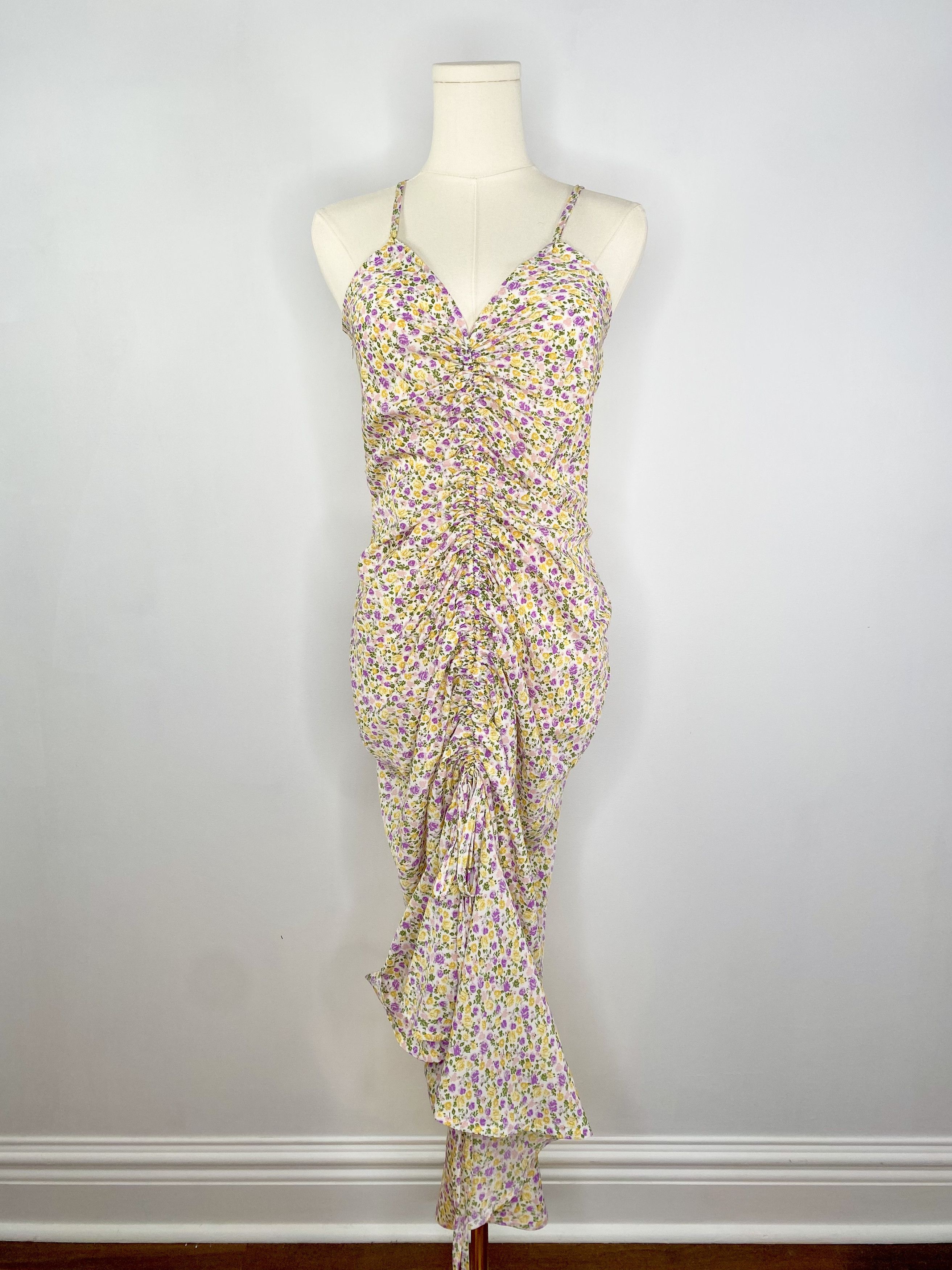Dolls Kill Cupshe - Floral Purple / Yellow Summer Maxi Midi Dress | Grailed