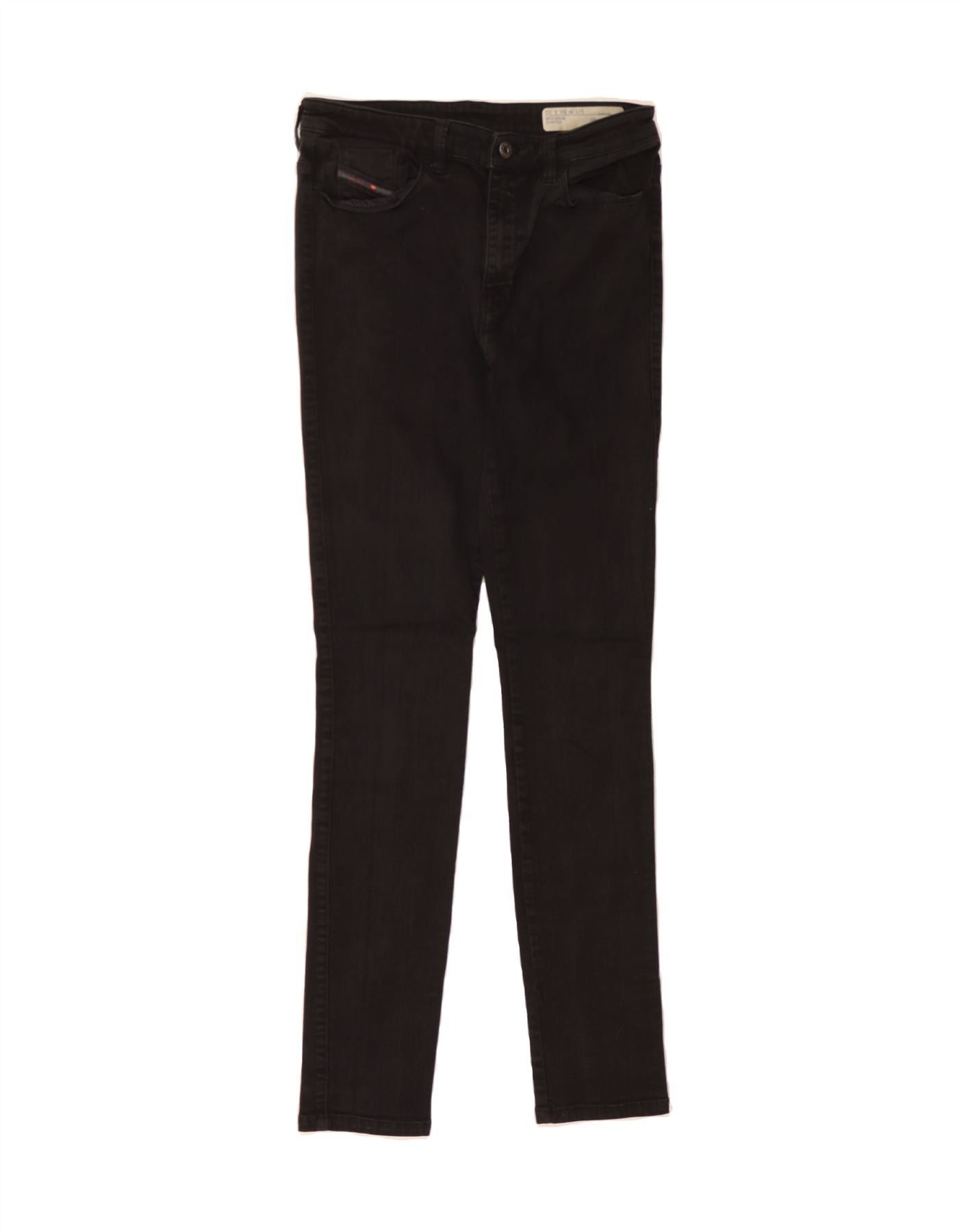 Diesel Womens Skinzee Skinny Jeans W30 L32 Black Cotton Size 42" / US 20 - 1 Thumbnail