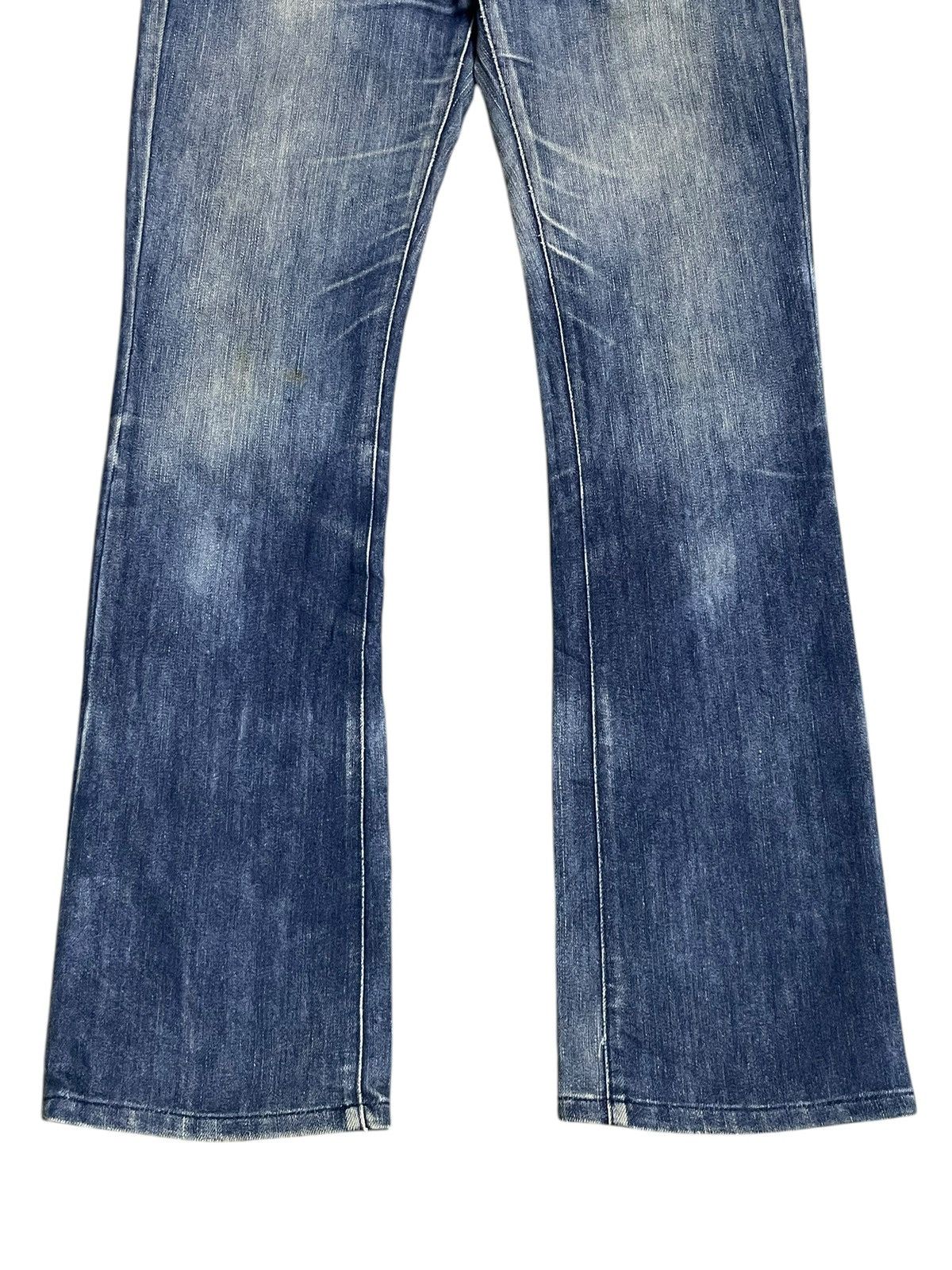Emporio Armani Vintage Y2K Emporio Armani Beads At Back Style Bootcut Jeans Size 29" - 3 Thumbnail