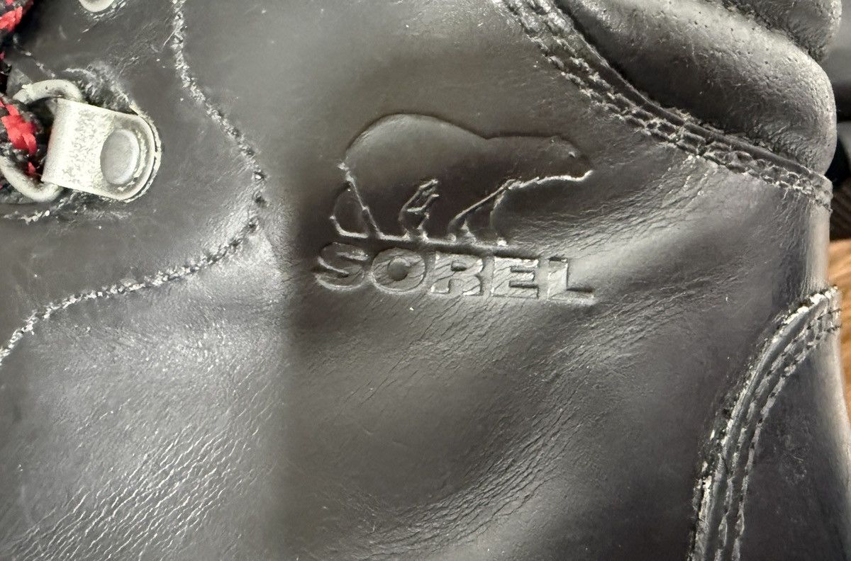 SOREL Sorel Women Black Leather Conquest Wedge Lace Ankle Booties Size US 7.5 / IT 37.5 - 8 Thumbnail