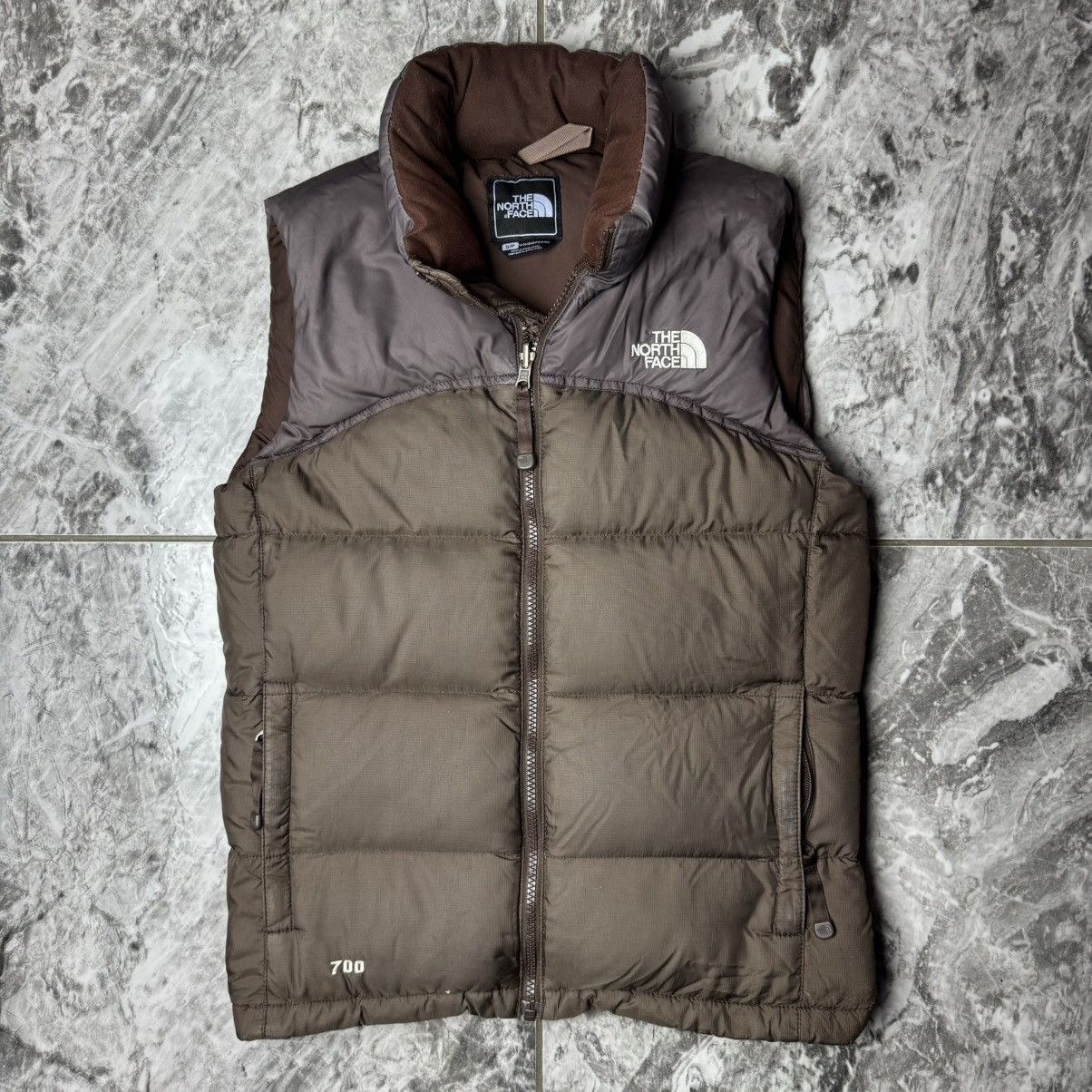 The North Face × Vintage Vintage The North Face 700 Down Puffer Brown Vest Size S / US 4 / IT 40 - 1 Thumbnail