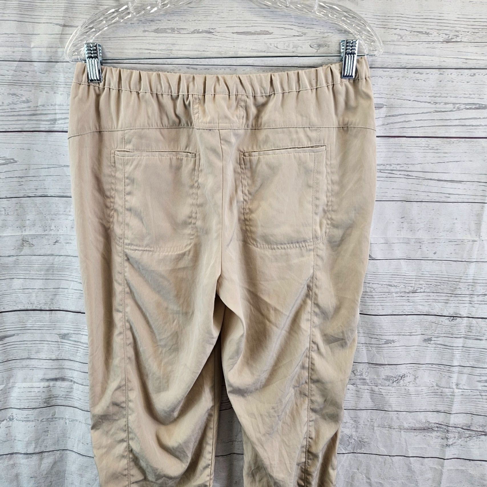 Vintage Chicos Womens Pants Sz 4 Beige Pull On Ankle Mid Rise Size 27" / US 4 / IT 40 - 4 Thumbnail