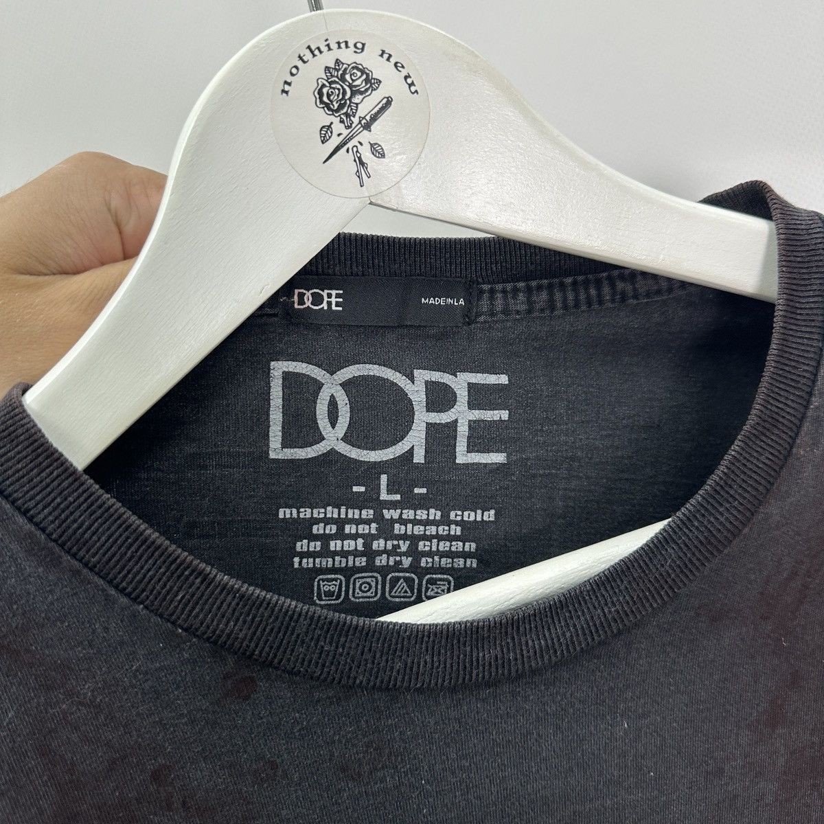 Vintage Vintage 00s Dope Los Angeles washed tie dyed tee rare y2k og Size US L / EU 52-54 / 3 - 6 Thumbnail