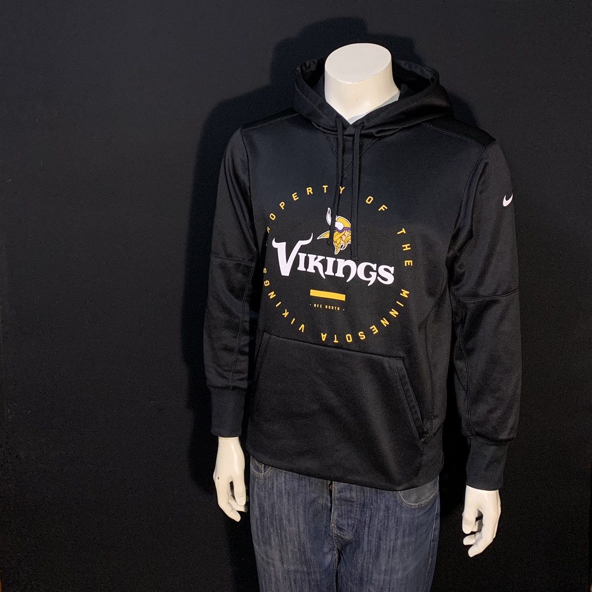 Nike × Vintage Nike NFL Equipment Vikings Minnesota Black Hoodie Size S Size US S / EU 44-46 / 1 - 1 Thumbnail