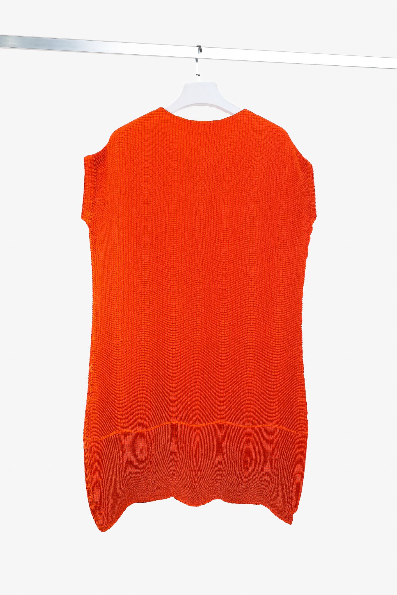 Issey Miyake Issey Miyake Mainline Orange Wave Spongy Pleats Tunic Size L / US 10 / IT 46 - 2 Thumbnail
