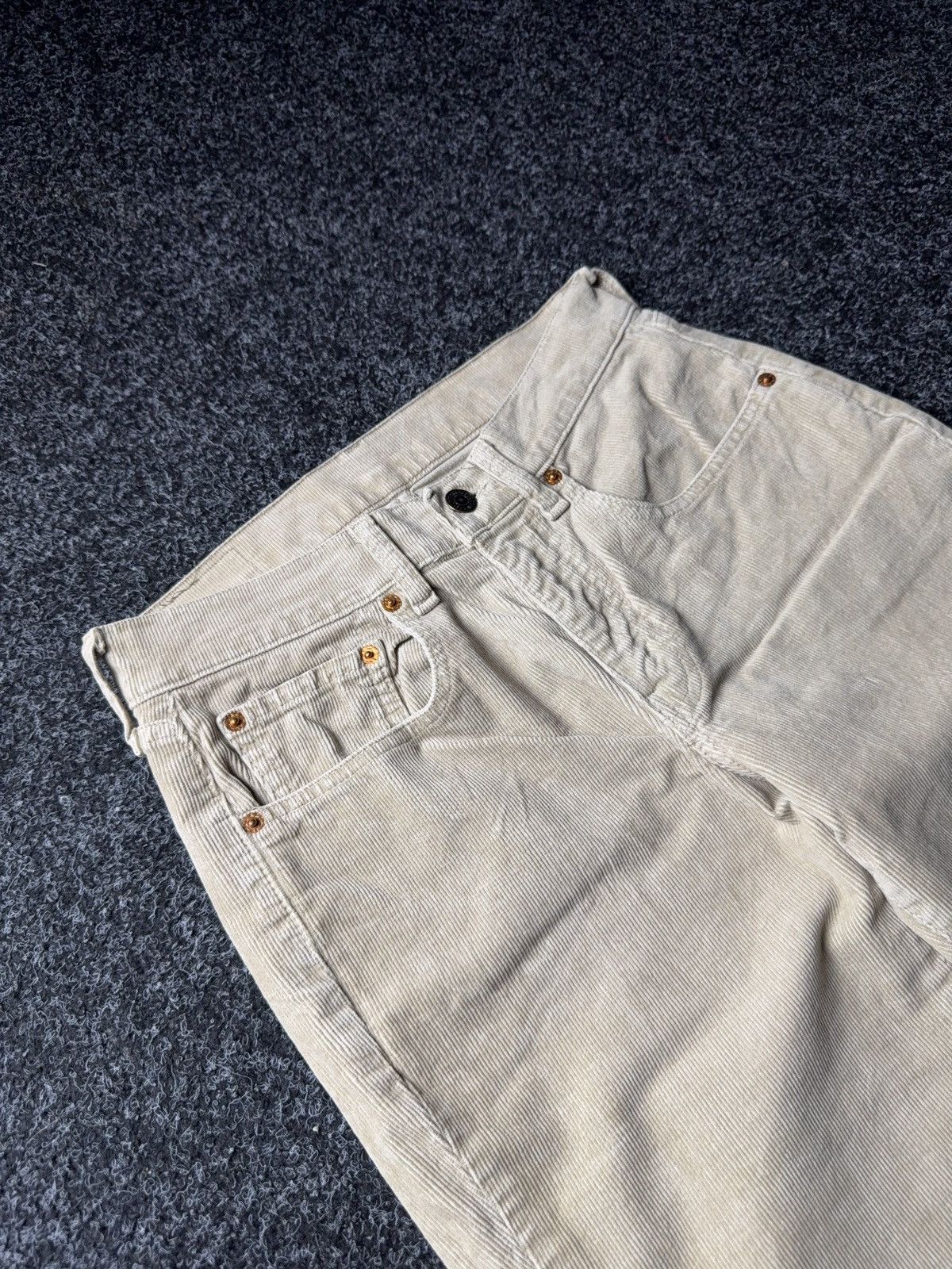 Levi's Vintage Clothing Retro Levi’s 595 Western Beige Corduroy Pants Made in Italy Size 27" / US 4 / IT 40 - 7 Thumbnail