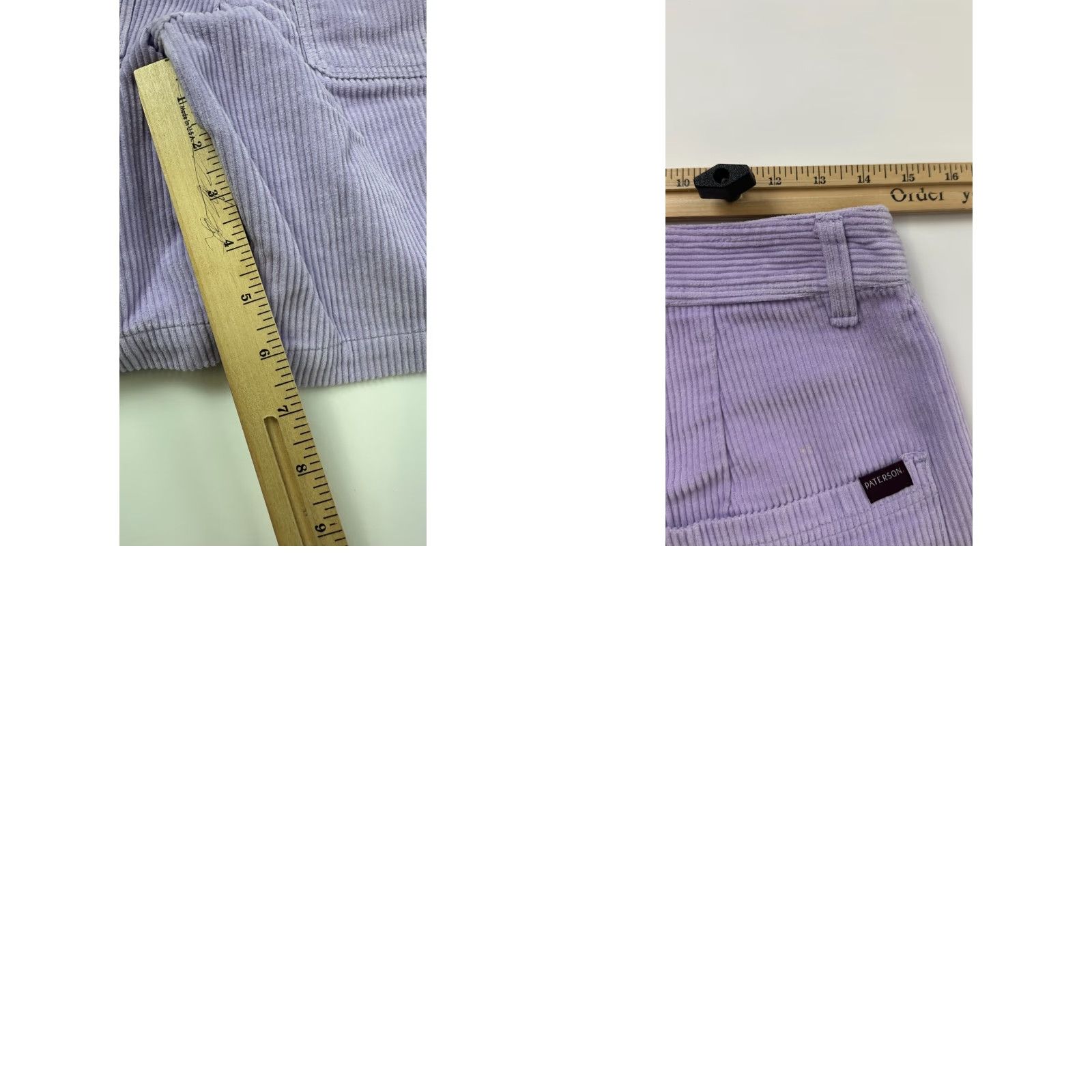 Vintage Paterson Shorts Mens 28 Purple Corduroy Casual Skater Pockets Flat Front Size US 28 / EU 44 - 8 Thumbnail