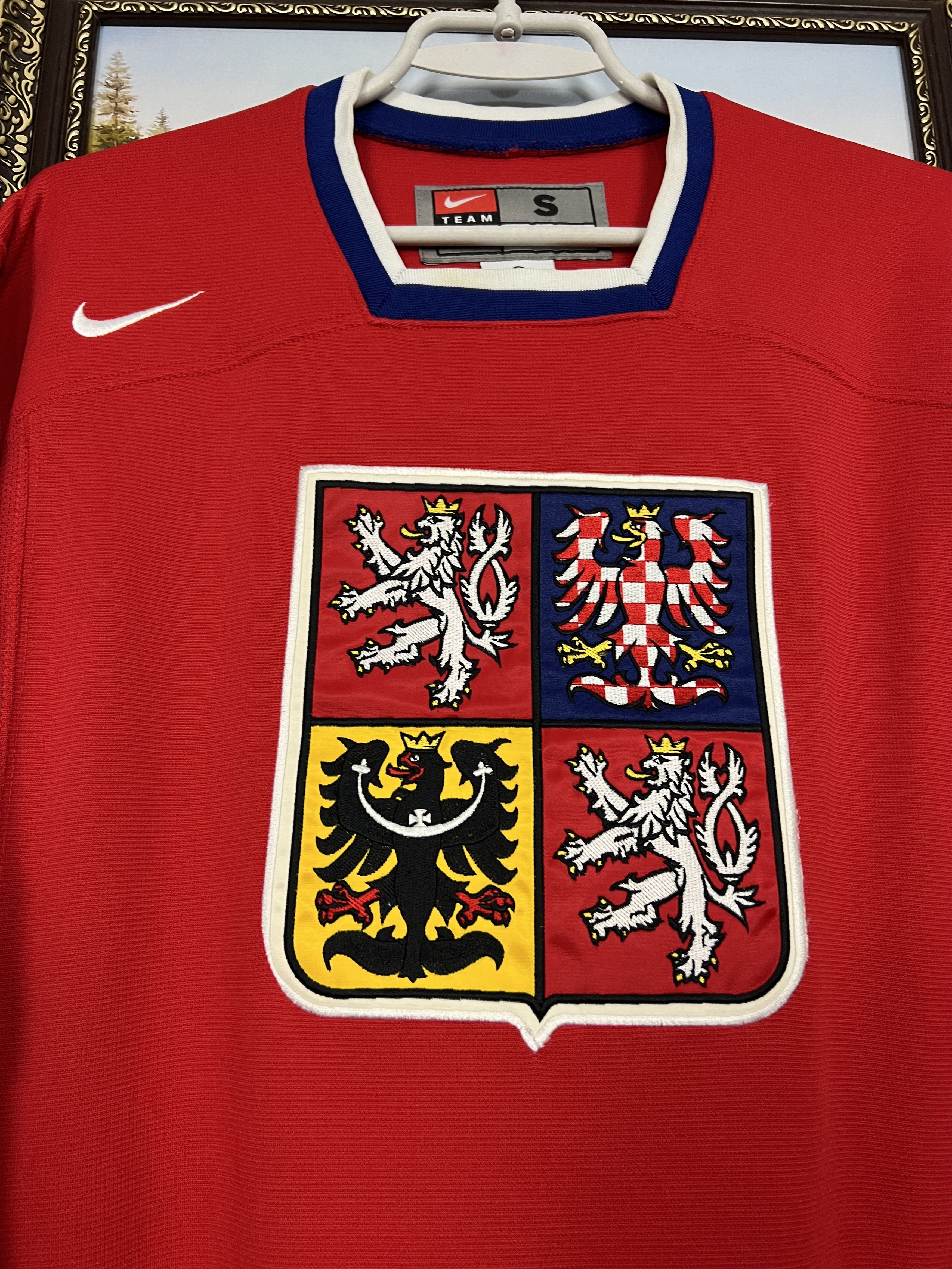 Nike Czech Republic Ice Hockey Jersey National Team Shirt Trikot Size US S / EU 44-46 / 1 - 3 Thumbnail