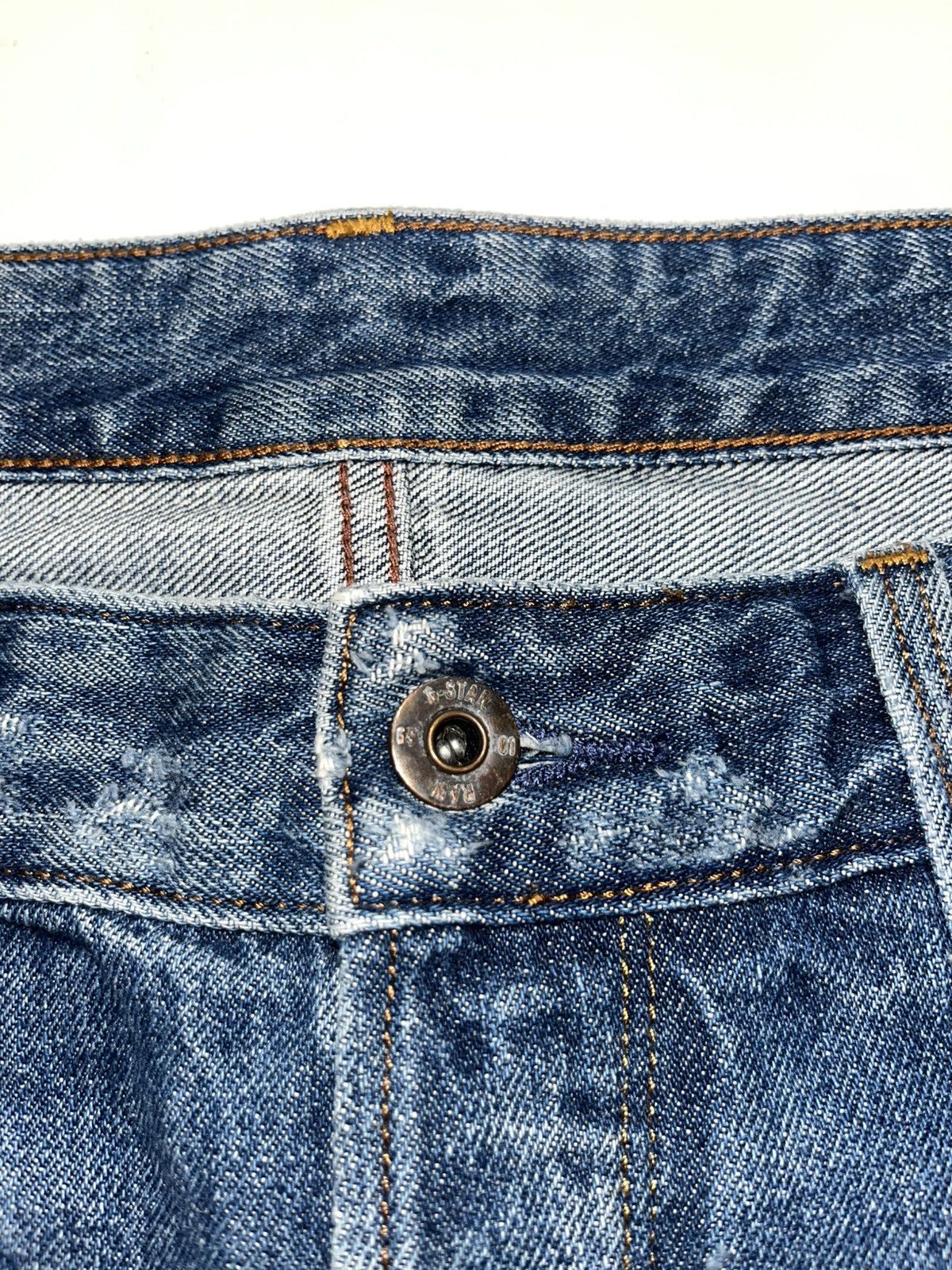 G-Star G star RAW distressed patchwork denim shorts Y2K military Size US 36 / EU 52 - 5 Thumbnail