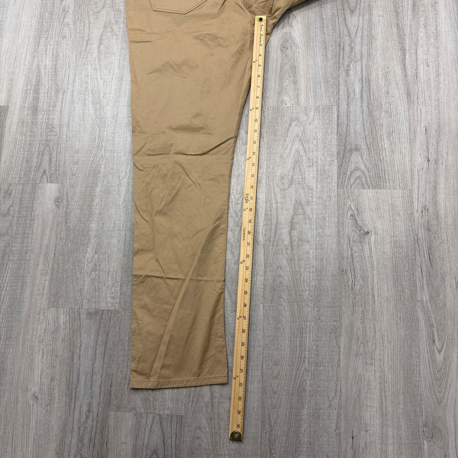 UNTUCKit Untuckit 5-Pocket Chino Pants 38x32 Tan Flat Front Preppy Size US 38 / EU 54 - 7 Thumbnail