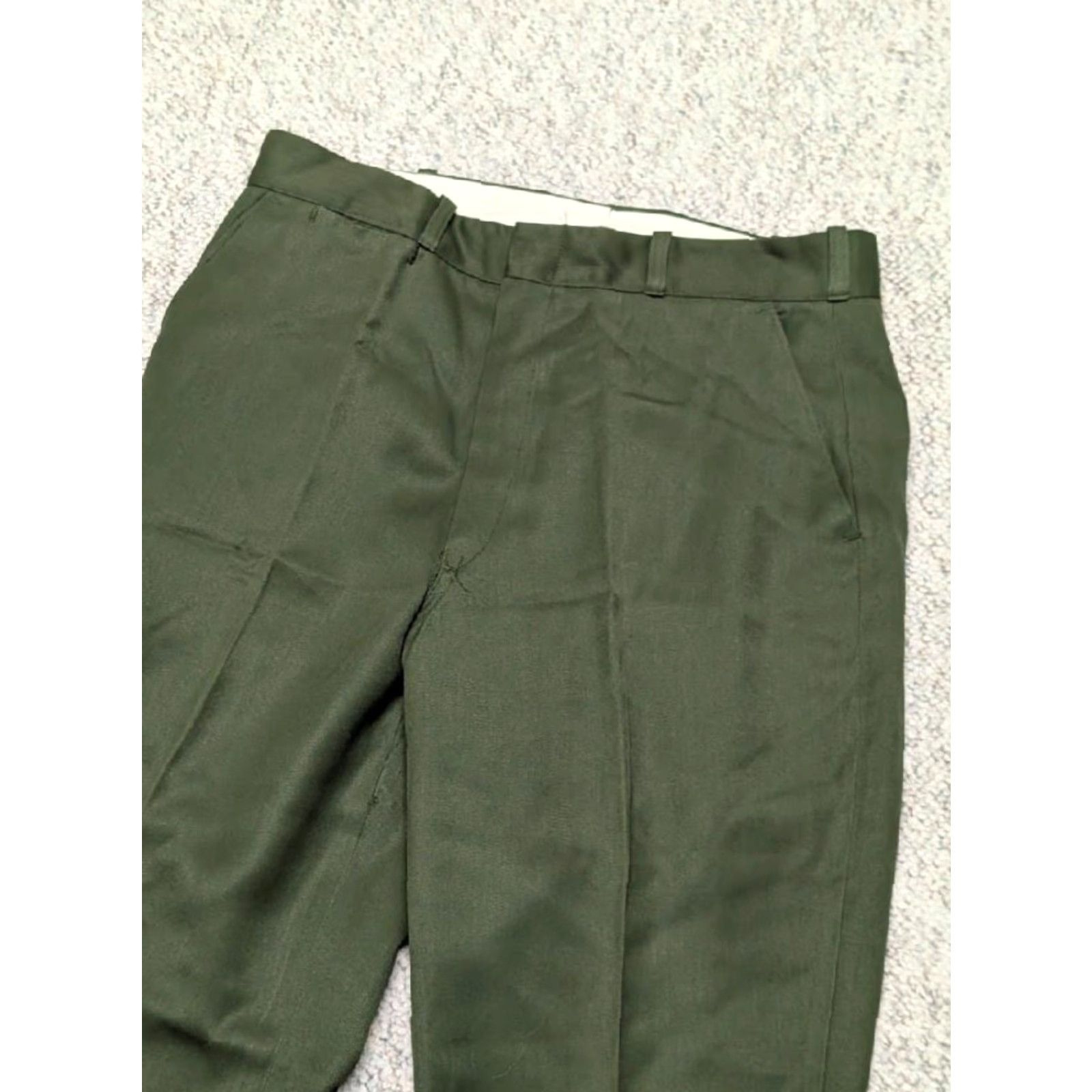 Vintage VINTAGE Unitog green uniform pants 34x30 Mens Pants 1960s 70s gas station COCA-COLA green solid cargo Size US 34 / EU 50 - 3 Thumbnail