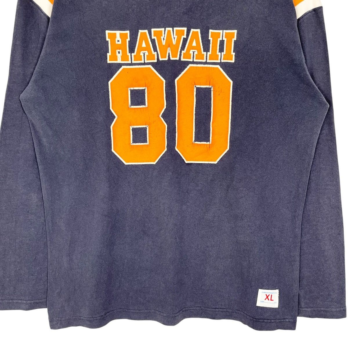 Champion × Vintage Vintage Champion Hawaii 80 V Collar Long Sleeve T-Shirt Size US XL / EU 56 / 4 - 4 Thumbnail
