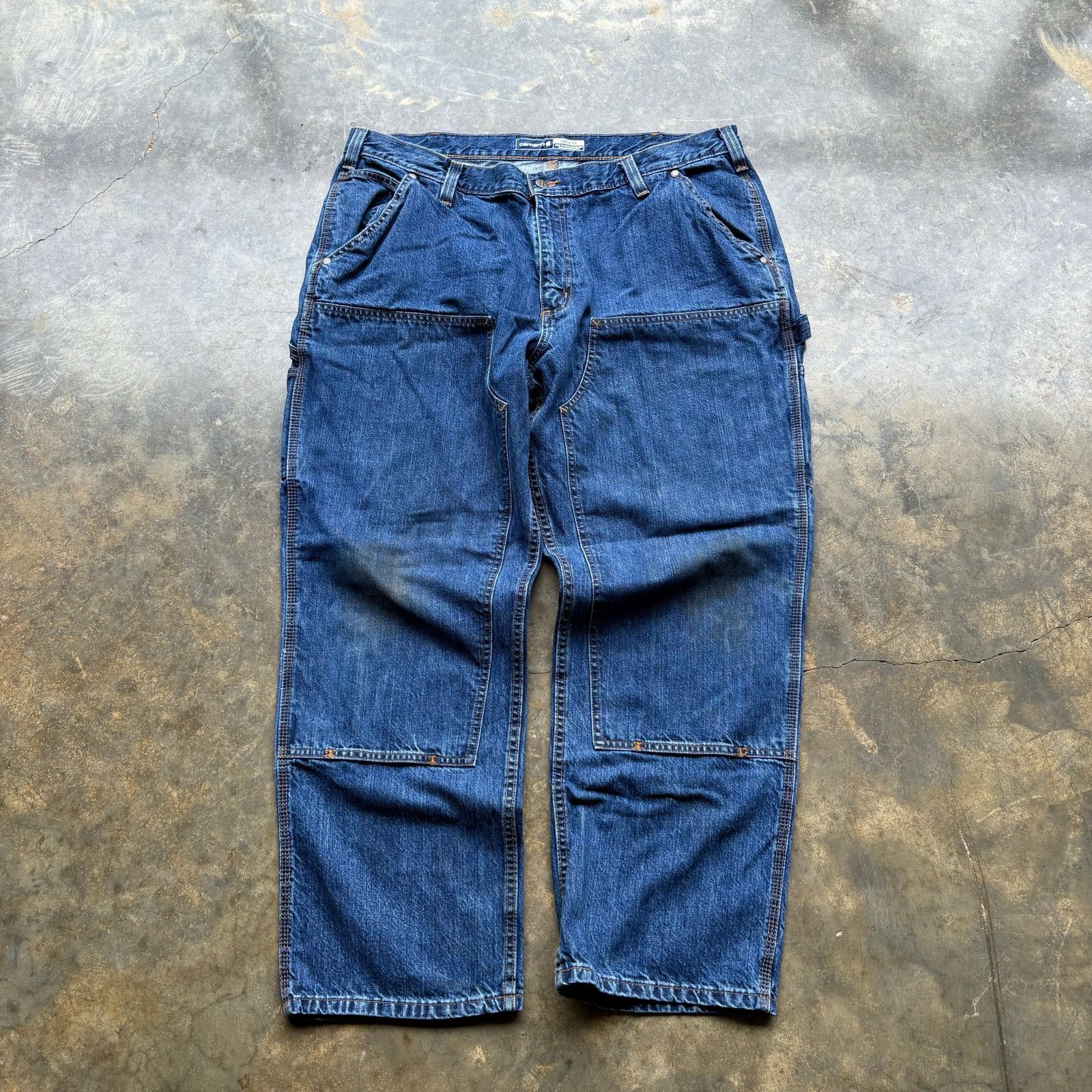 Carhartt × Vintage Essential Baggy Carhartt Double knee carpenter jeans Size US 42 / EU 58 - 2 Thumbnail