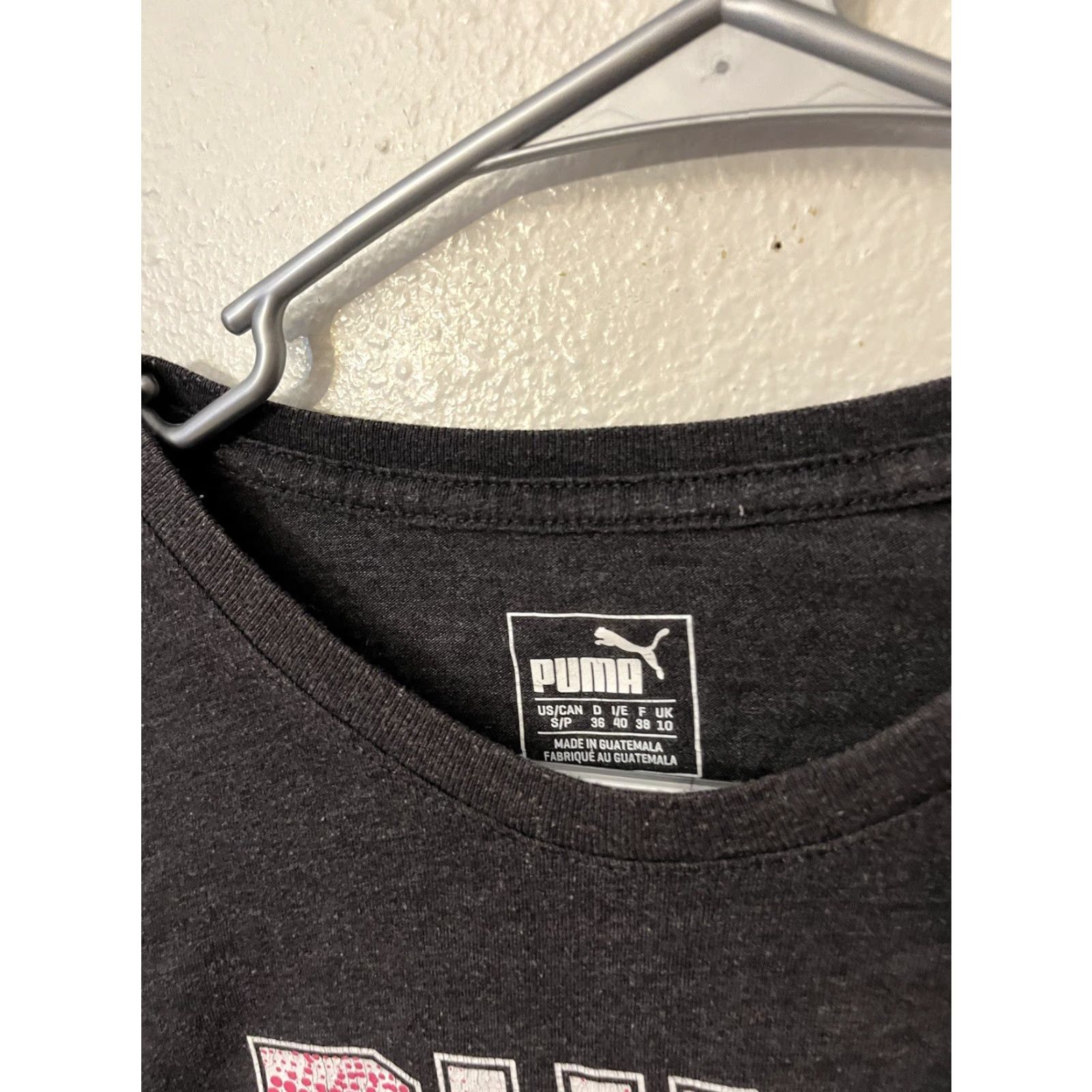 Puma PUMA Women's Short Sleeve T-Shirt Gray Logo Size Small Logo T-Shirt Women's Gray Cotton Regular Short Sleeve Logo Size S / US 4 / IT 40 - 3 Thumbnail