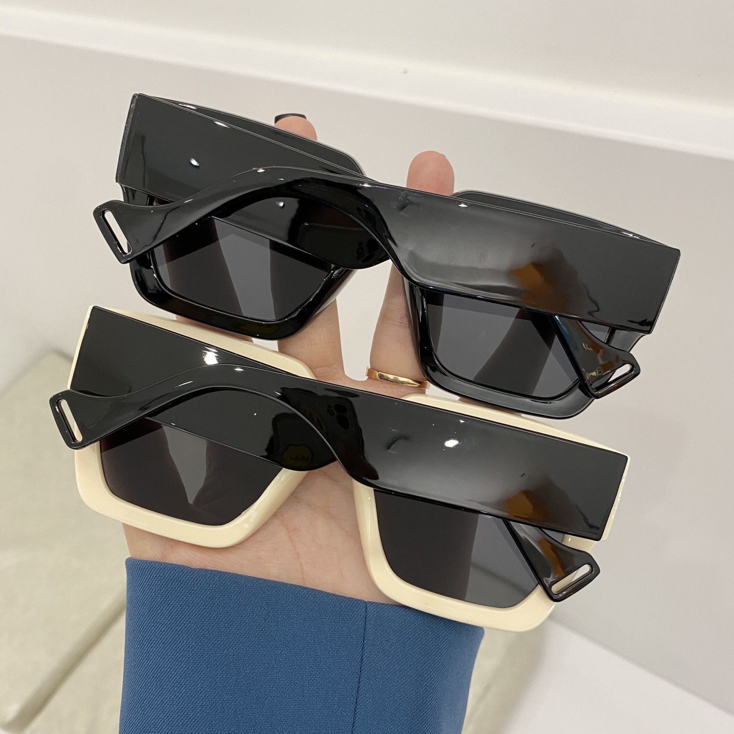 Other Punk Street ins style custom avant-garde sunglasses Size ONE SIZE - 6 Thumbnail