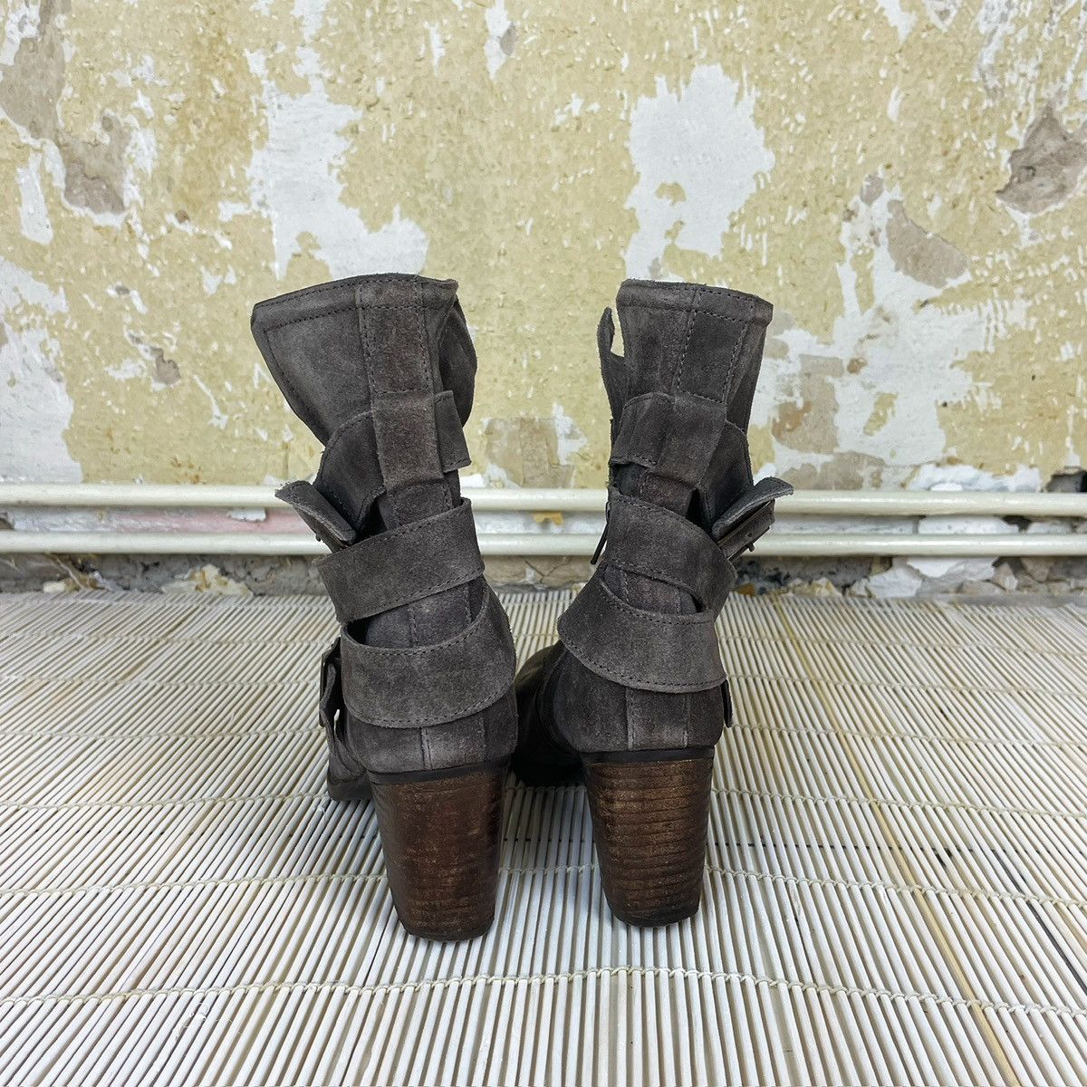 Other Grey Real Leather Boots Size US 6 / IT 36 - 3 Thumbnail