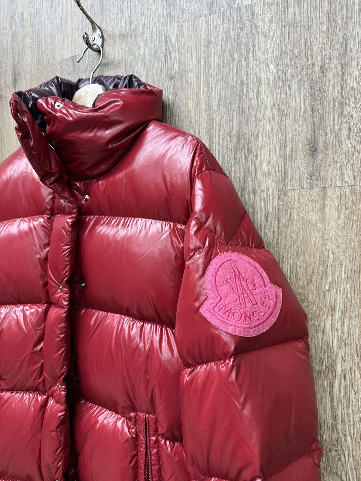 Moncler Moncler Burgandy Puffer Coat Size US M / EU 48-50 / 2 - 4 Thumbnail