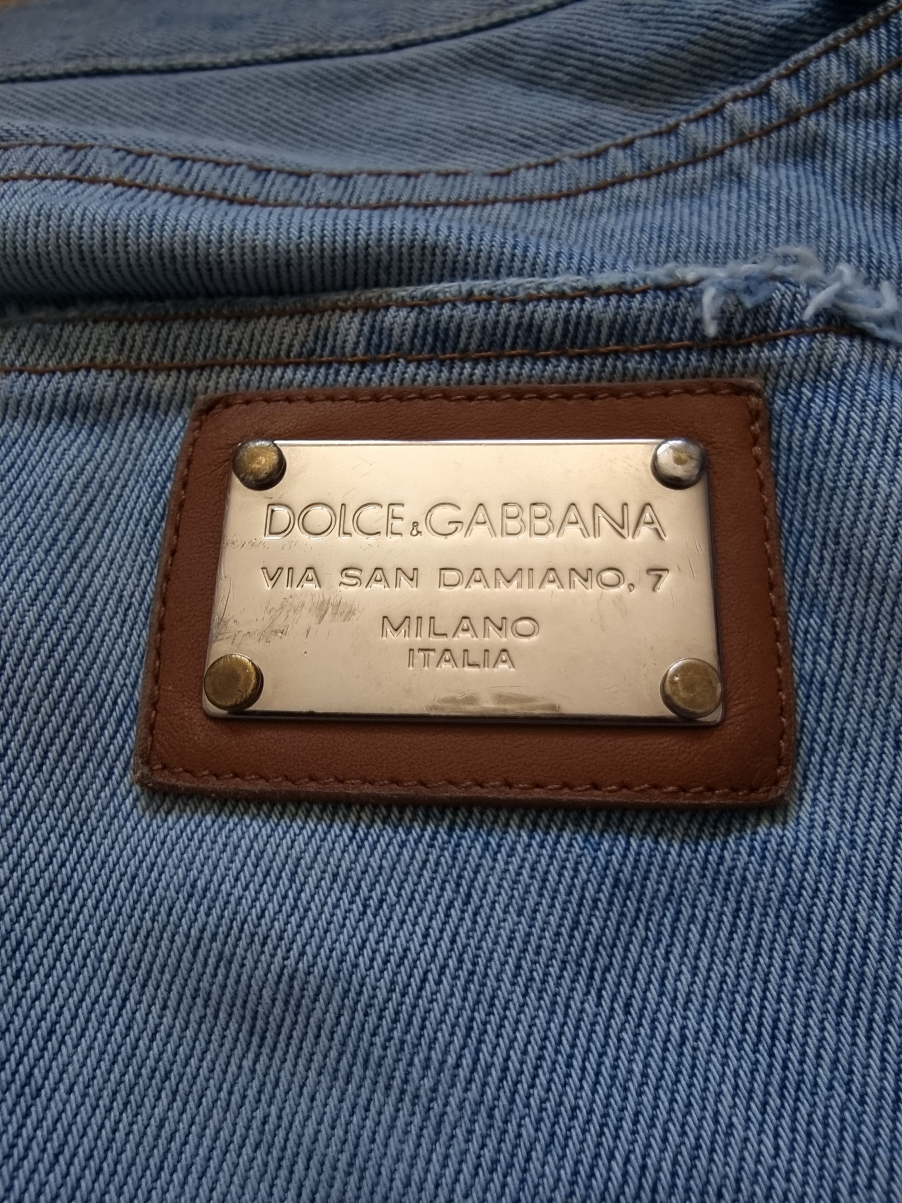 Dolce & Gabbana Dolce & Gabbana Distressed Blue Denim Jeans Size US 32 / EU 48 - 6 Thumbnail