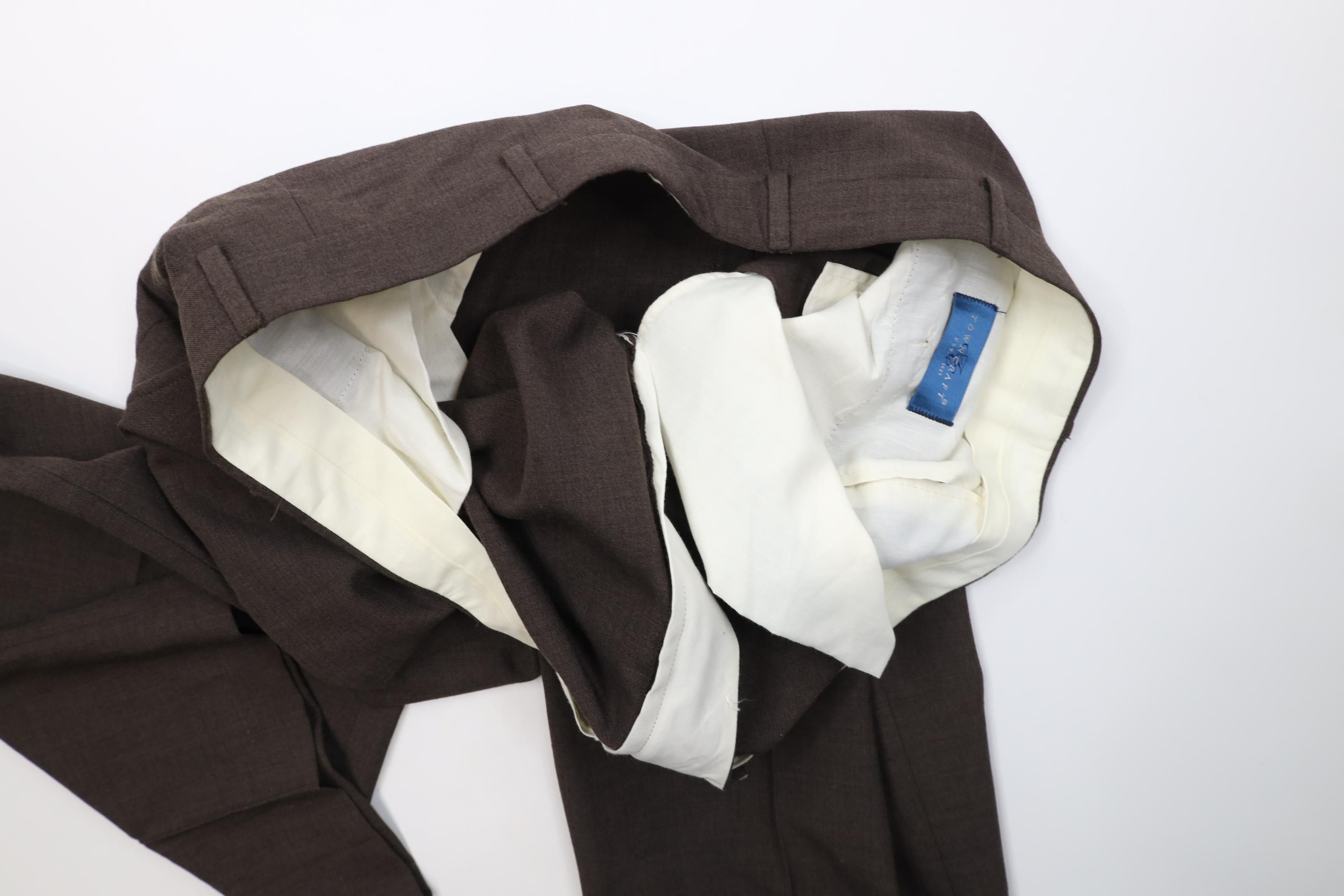Vintage Vintage 70s Streetwear Knit Wide Leg Chino Pants Brown Size US 44 / EU 60 - 9 Thumbnail