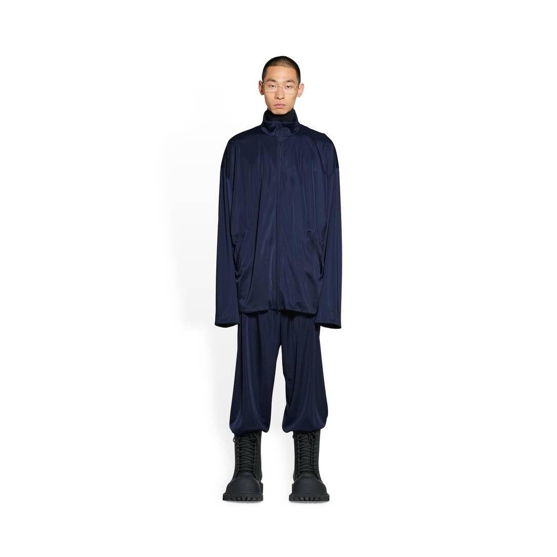 Balenciaga o1w1db10425 Tracksuit Jacket in Blue Size US L / EU 52-54 / 3 - 2 Thumbnail