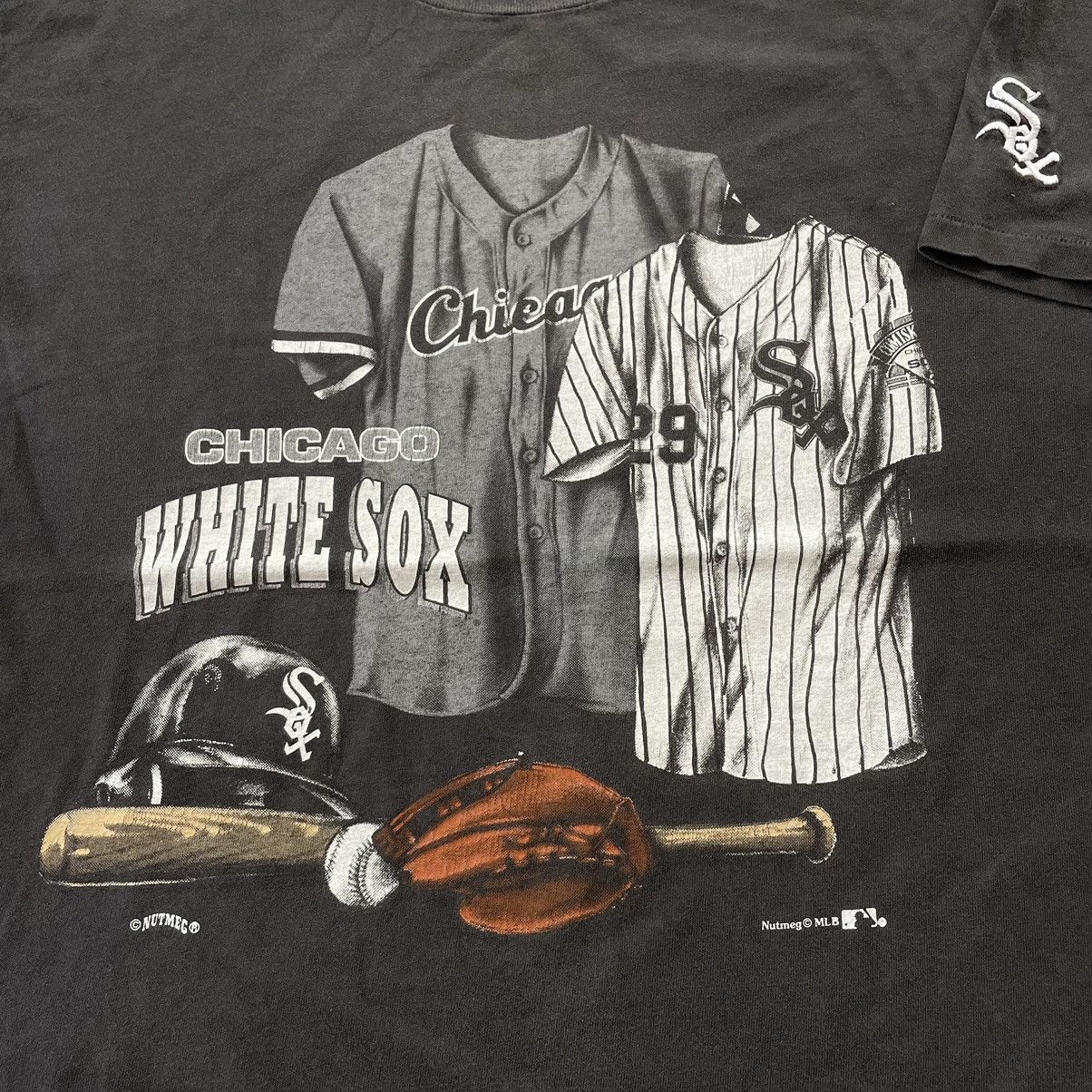 MLB × Vintage 🔴 Vintage Chicago White Sox T-Shirt by Nutmeg Mills 🔴 Size US XL / EU 56 / 4 - 3 Thumbnail