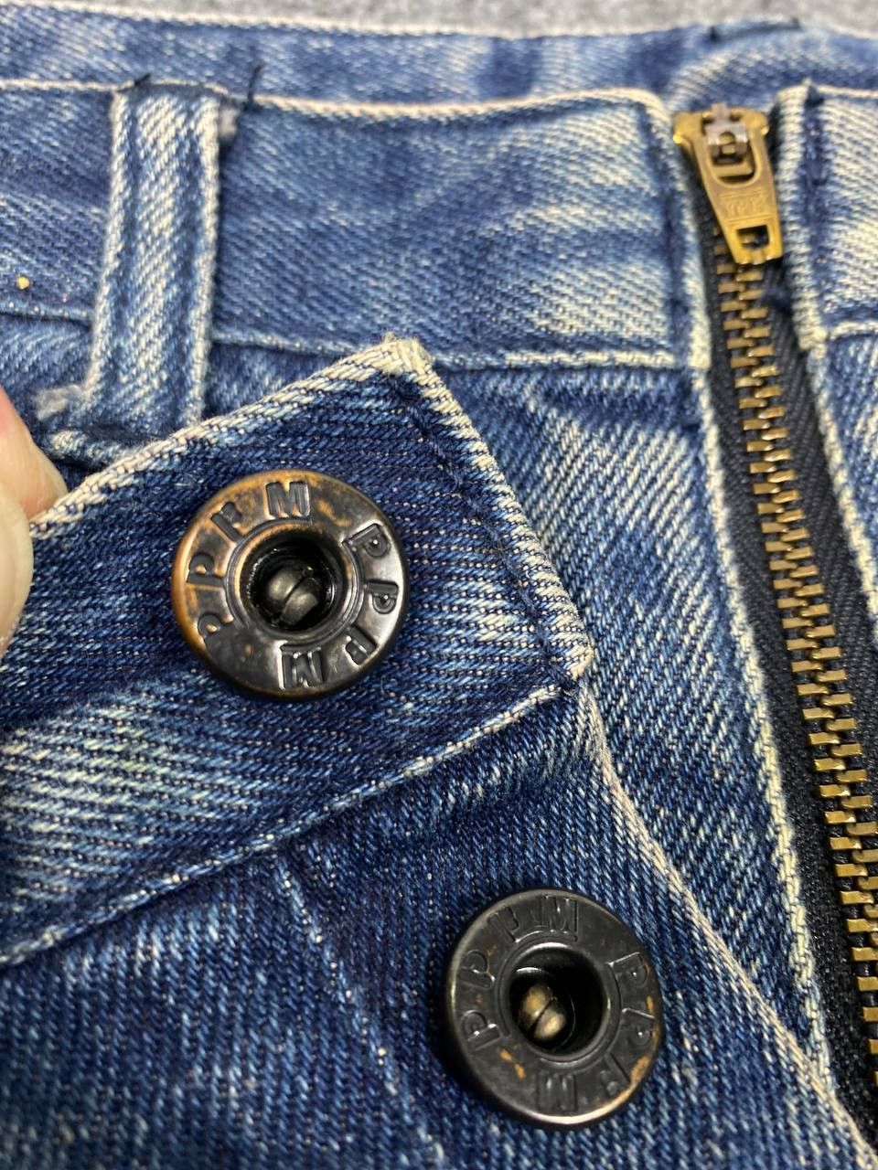 PPFM vintage 90s ppfm bondage style distressed flare denim Size US 32 / EU 48 - 13 Thumbnail