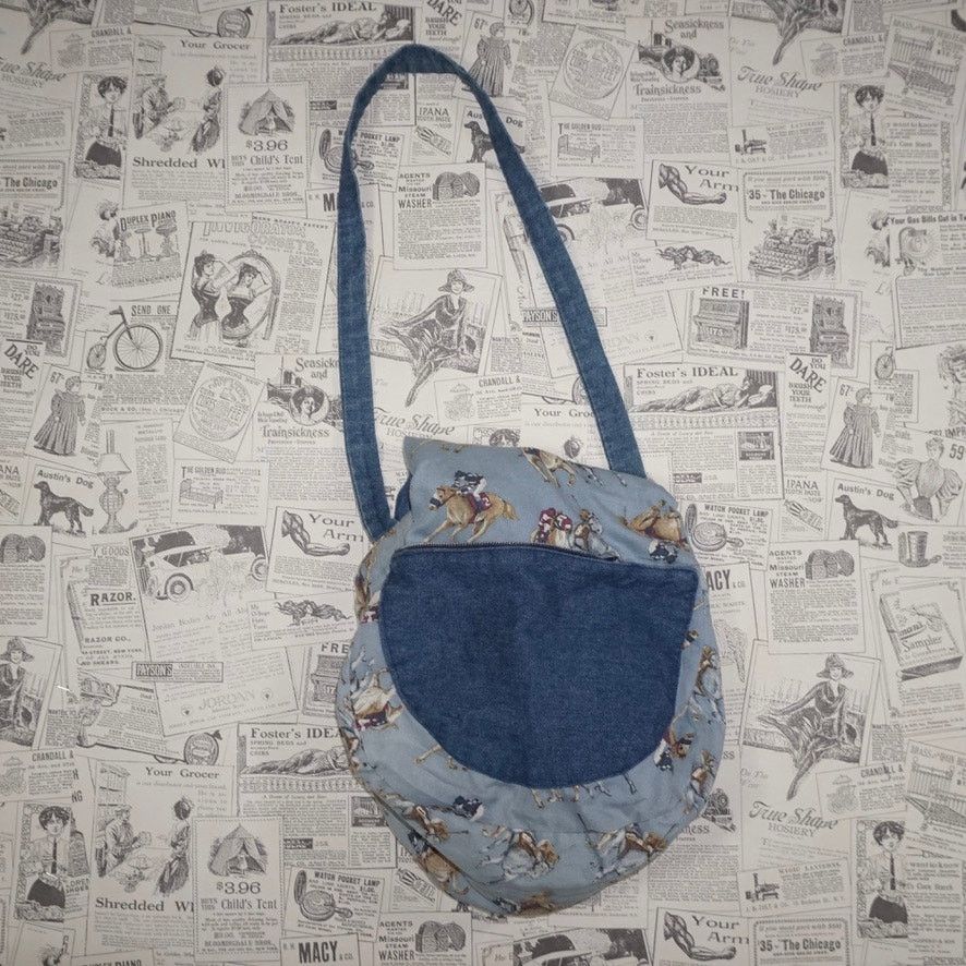 Vintage Vintage Y2K Denim embroider boot skull horse 1990s purse bag Size ONE SIZE - 6 Thumbnail