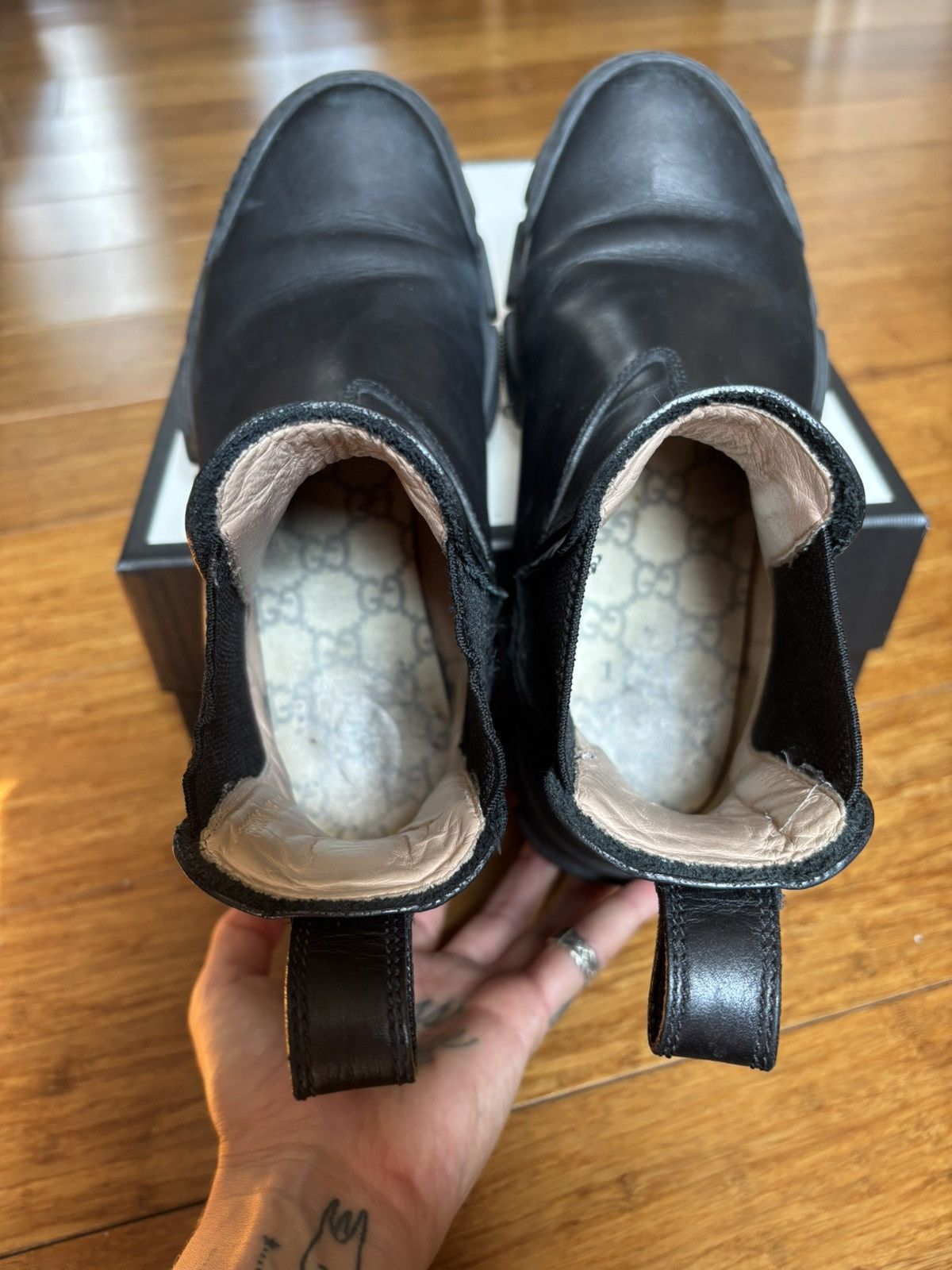 Gucci Gucci Leon Chelsea Boot Sz 38.5 Size US 8.5 / IT 38.5 - 4 Thumbnail